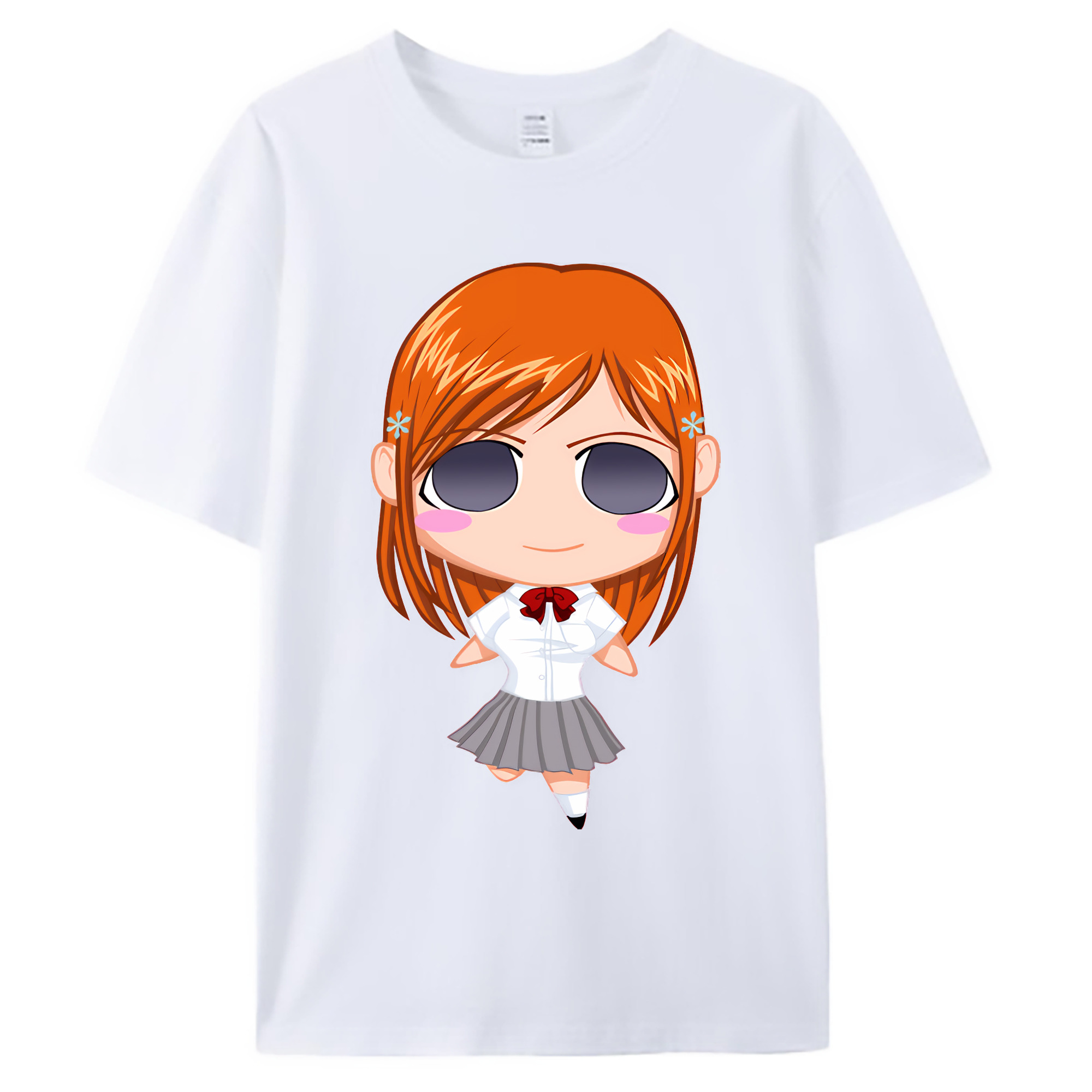 （画像用） ブリーチ 井上織姫（いのうえおりひめ） BLEACH Inoue Orihime 綿100％ メンズ半袖Tシャツ｜肌触りやわらか＆通気性