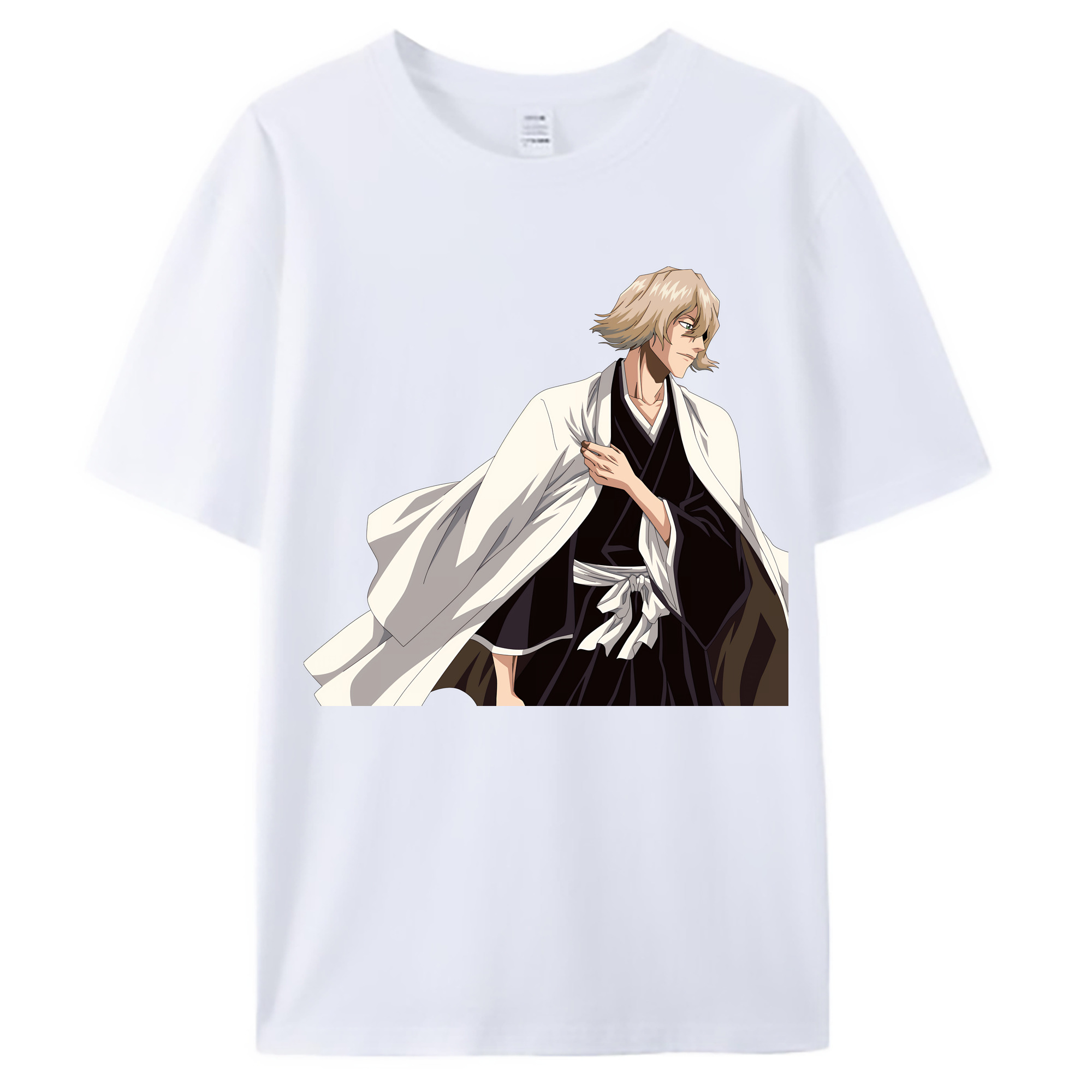 （画像用） "ブリーチ 浦原 喜助（うらはら きすけ） BLEACH Urahara Kisuke " 綿100％ メンズ半袖Tシャツ｜肌触りやわらか＆通気性