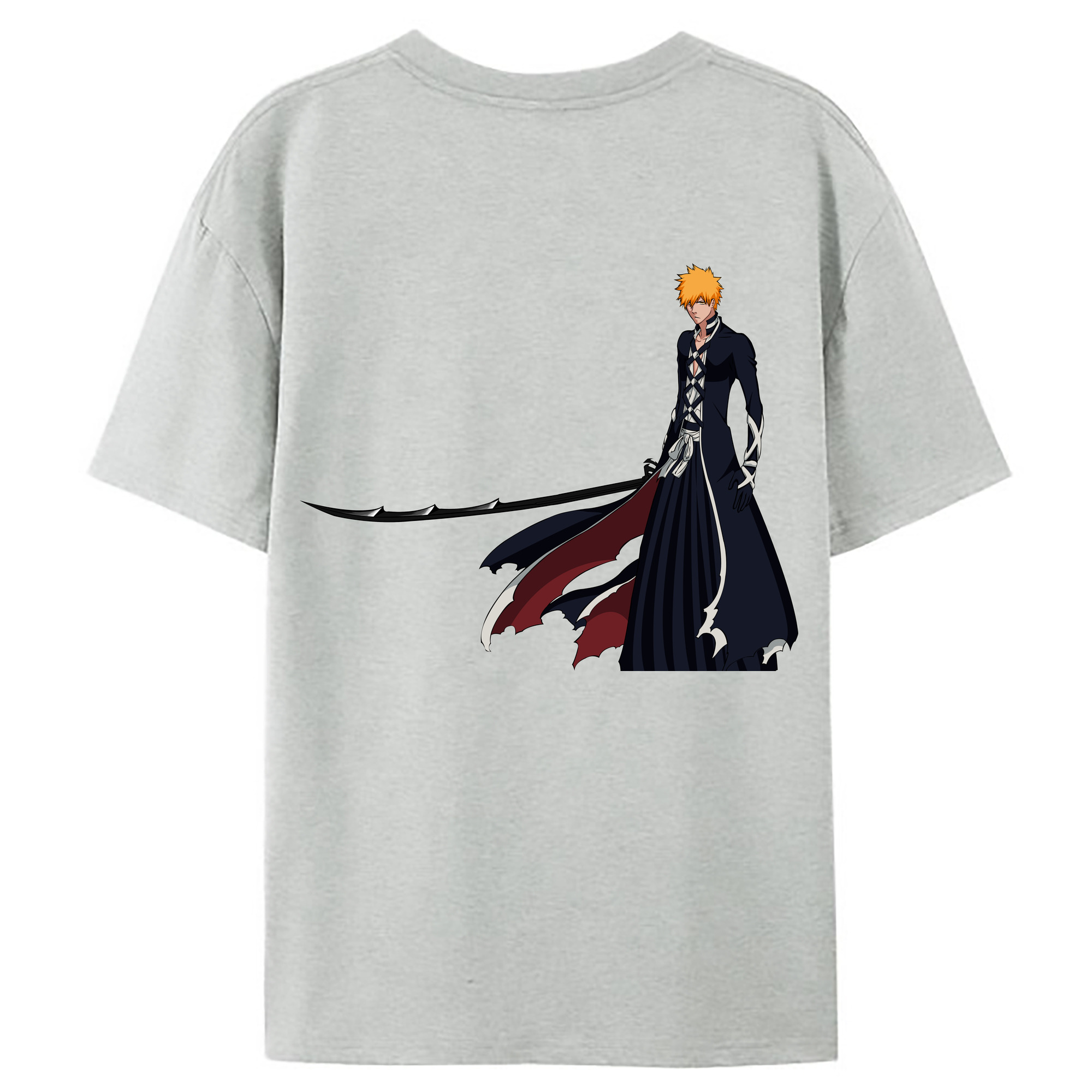 （画像用） ブリーチ 黒崎一護（くろさき いちご）BLEACH Kurosaki Ichigo レディース半袖Tシャツ(バックプリント)