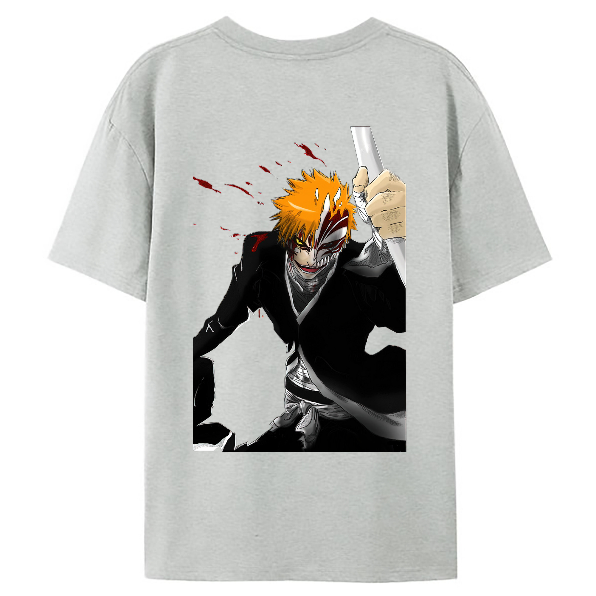 （画像用） ブリーチ 黒崎一護（くろさき いちご）BLEACH Kurosaki Ichigo レディース半袖Tシャツ(バックプリント)