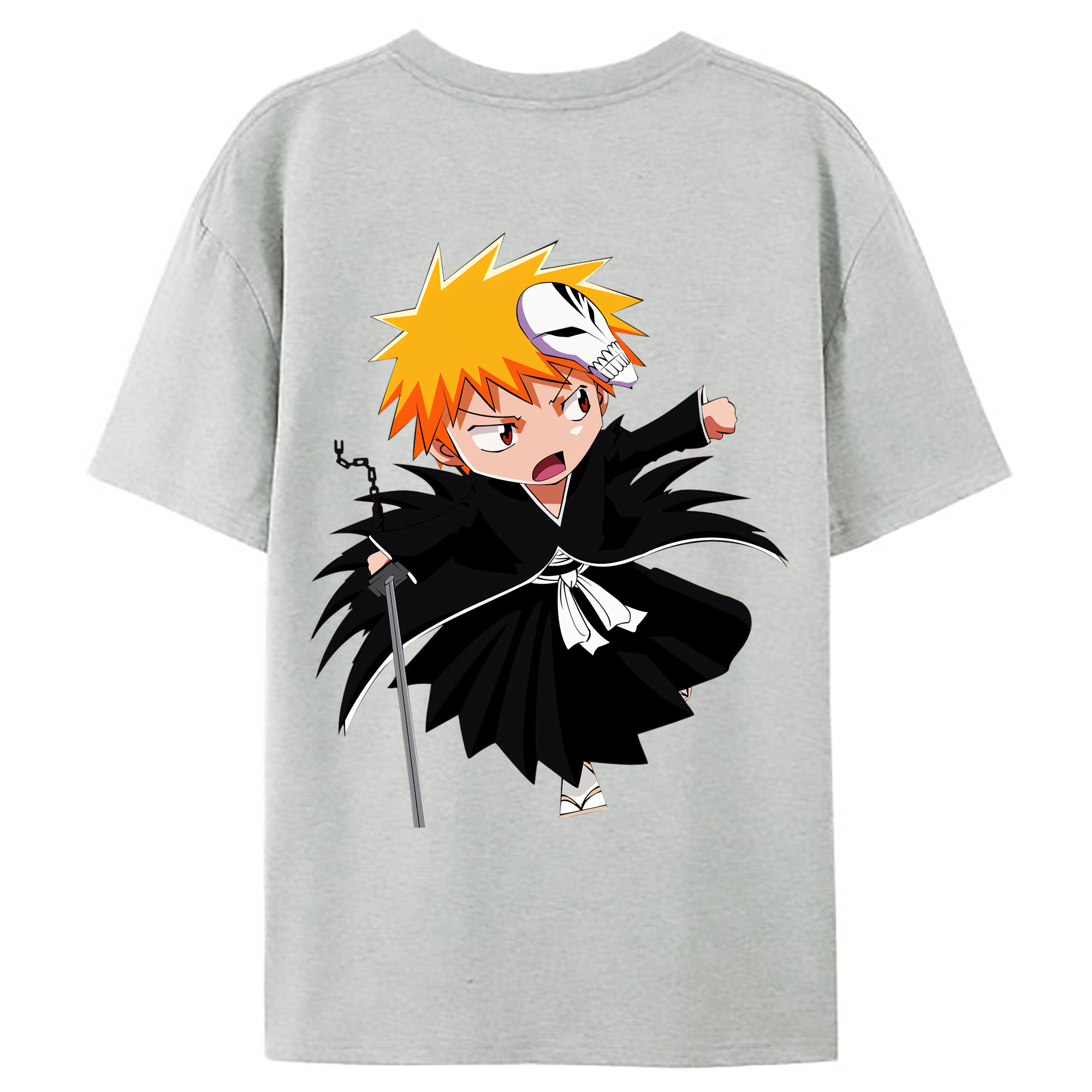 （画像用） ブリーチ 黒崎一護（くろさき いちご）BLEACH Kurosaki Ichigo レディース半袖Tシャツ(バックプリント)