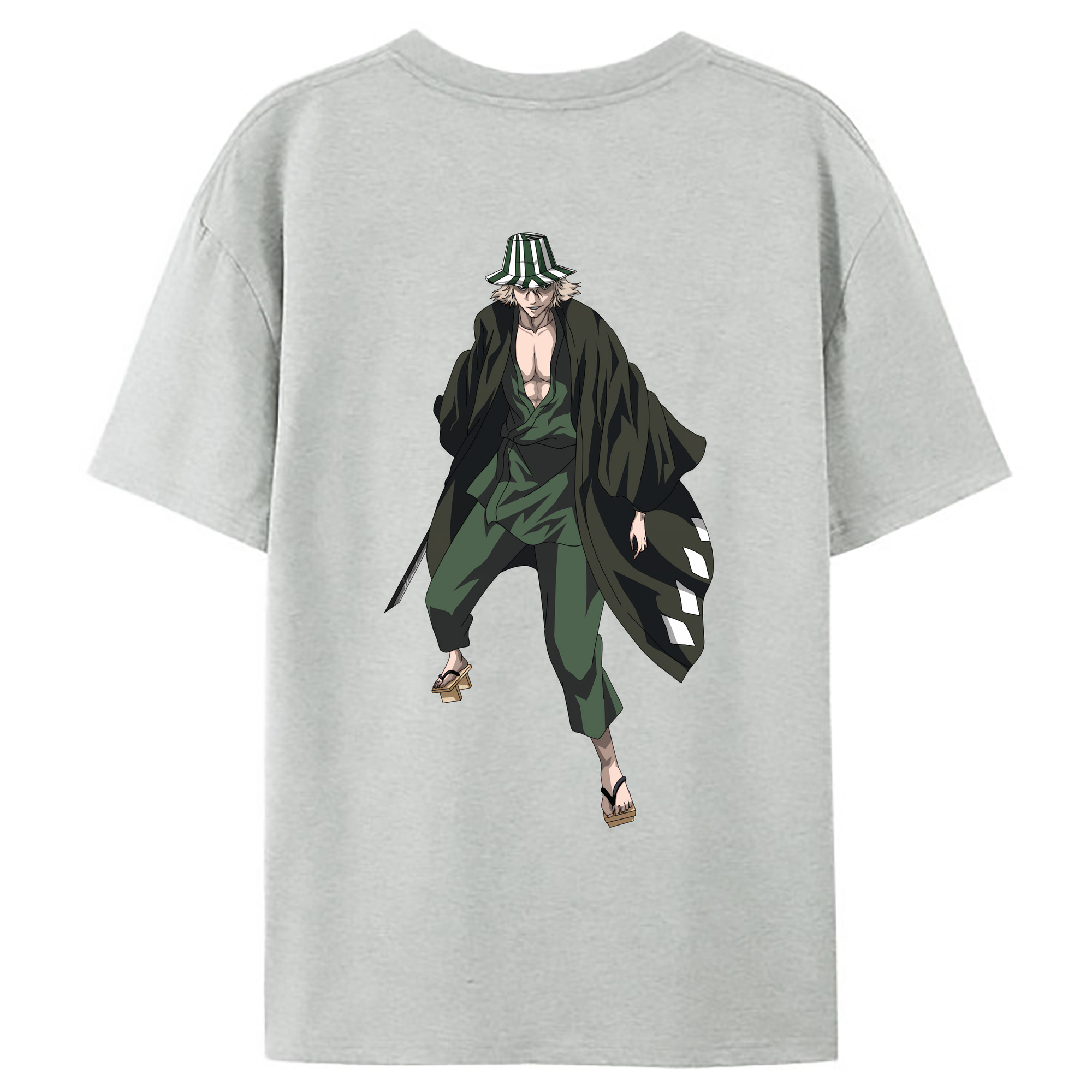 （画像用） "ブリーチ 浦原 喜助（うらはら きすけ） BLEACH Urahara Kisuke " レディース半袖Tシャツ(バックプリント)