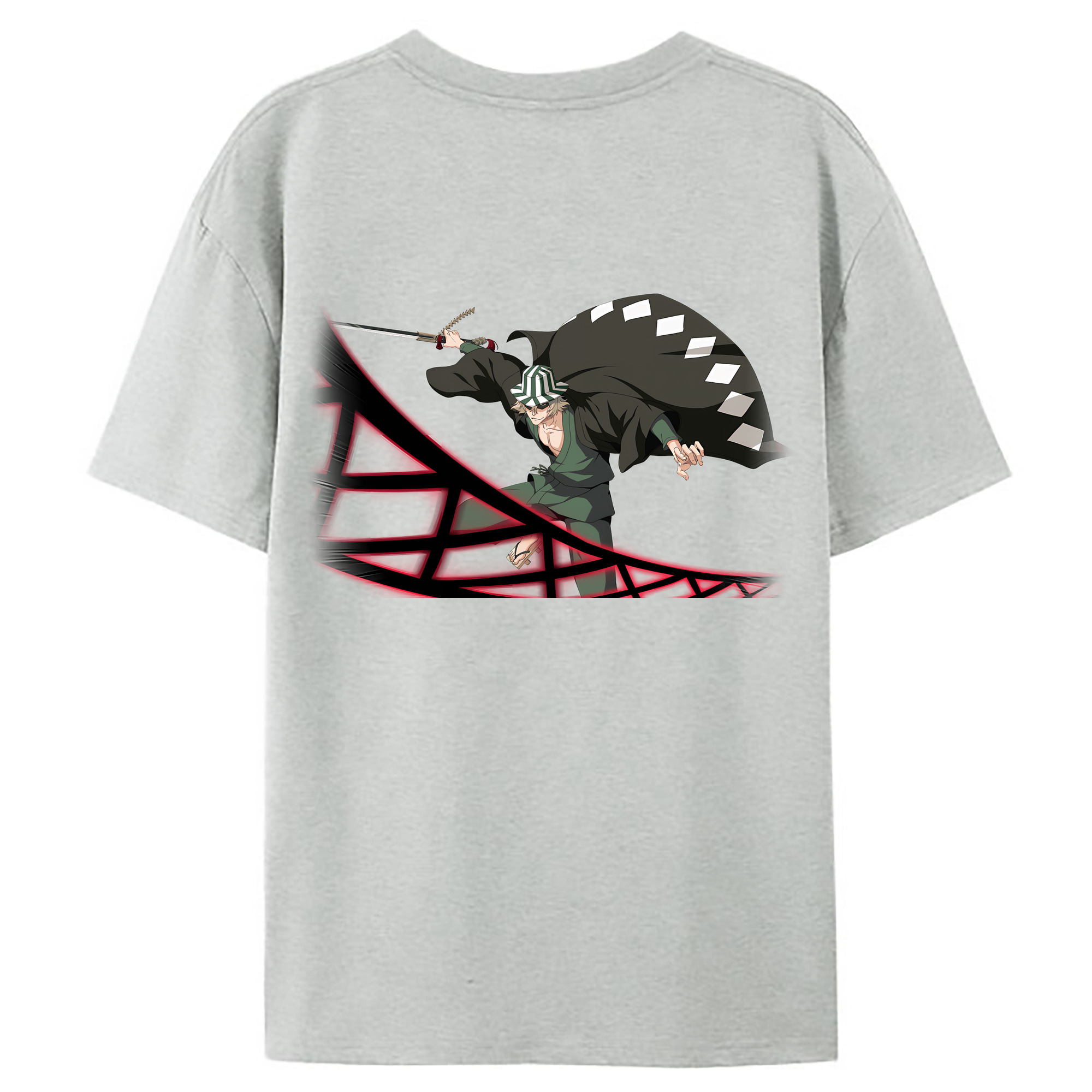 （画像用） "ブリーチ 浦原 喜助（うらはら きすけ） BLEACH Urahara Kisuke " レディース半袖Tシャツ(バックプリント)
