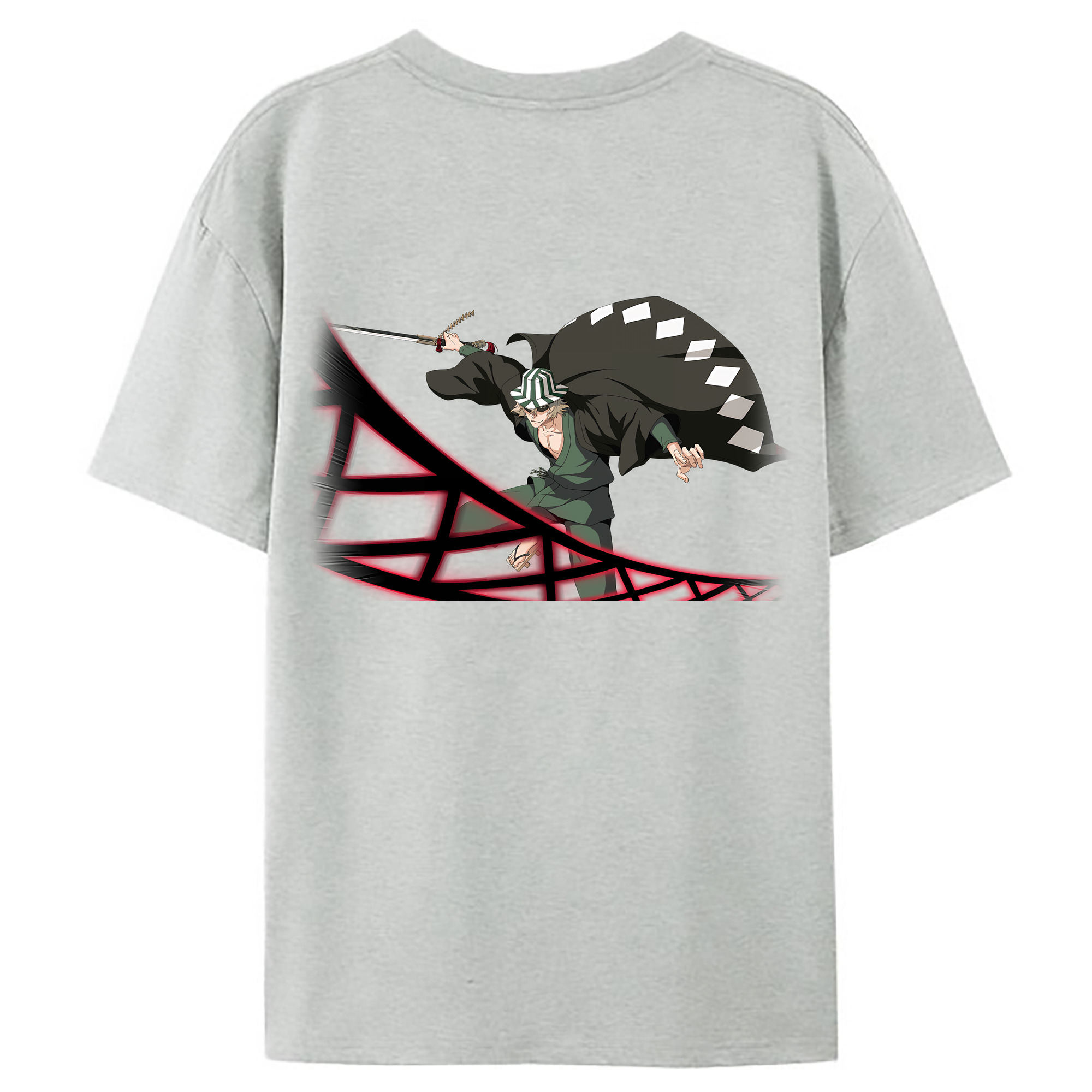 （画像用） "ブリーチ 浦原 喜助（うらはら きすけ） BLEACH Urahara Kisuke " レディース半袖Tシャツ(バックプリント)