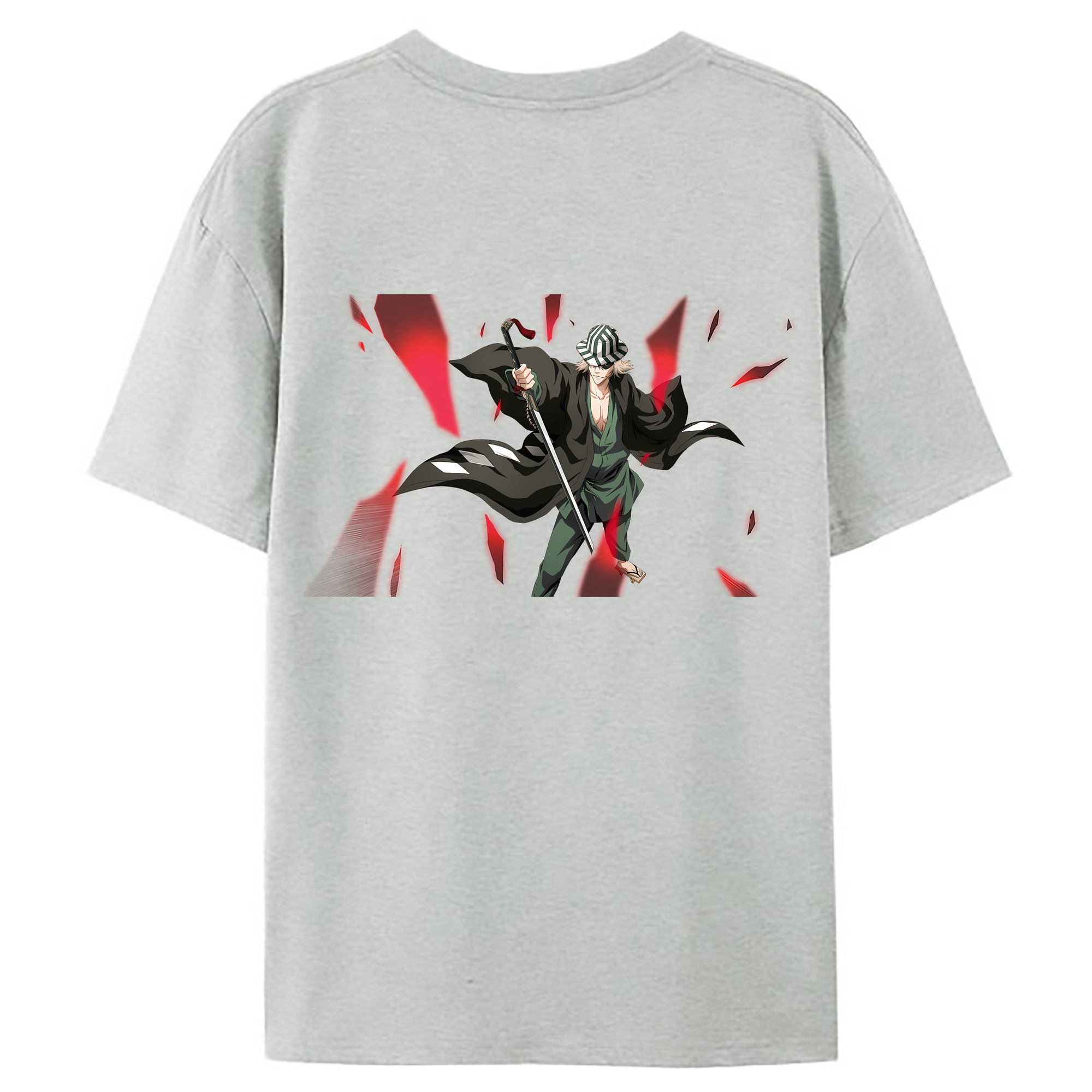 （画像用） "ブリーチ 浦原 喜助（うらはら きすけ） BLEACH Urahara Kisuke " レディース半袖Tシャツ(バックプリント)