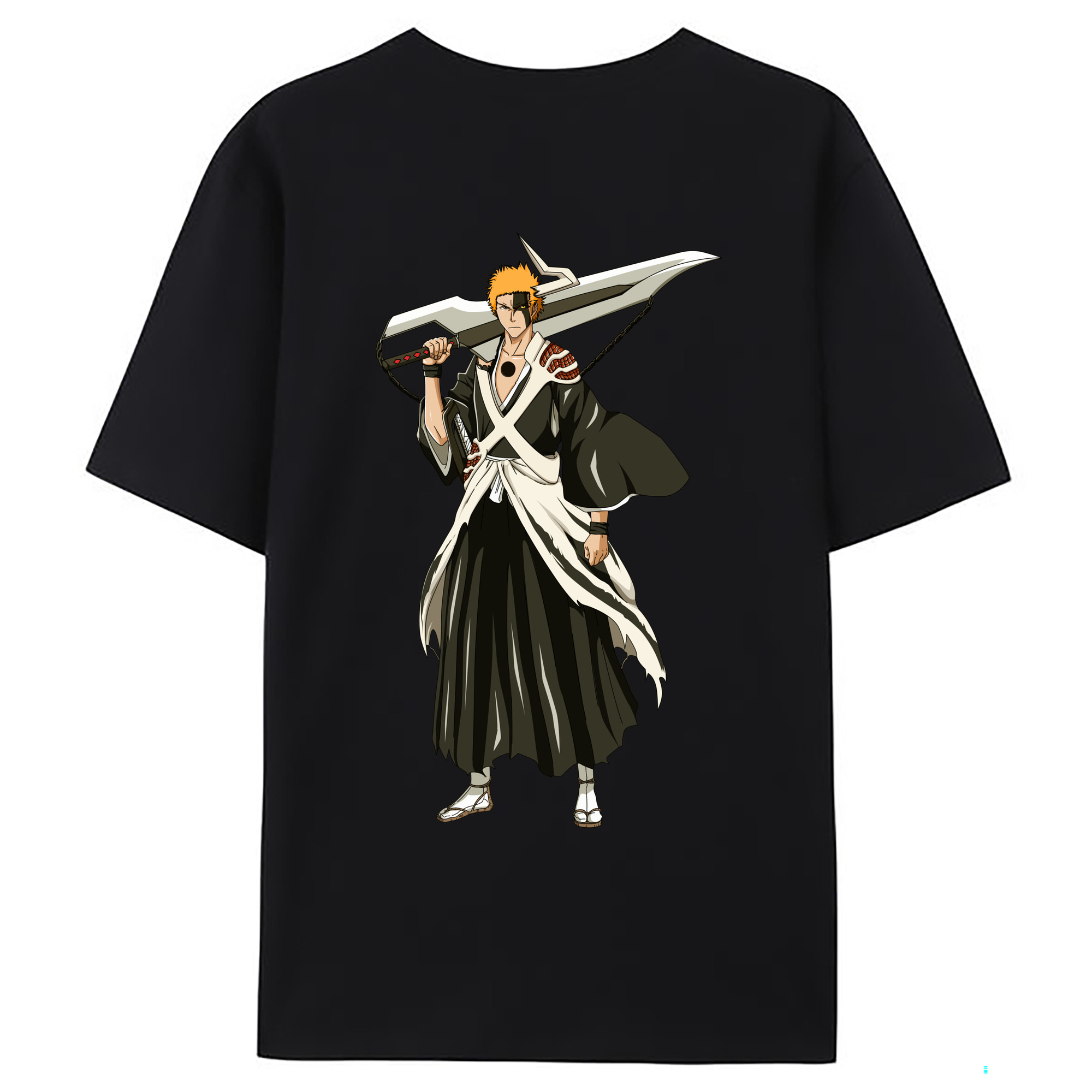 （画像用） ブリーチ 黒崎一護（くろさき いちご）BLEACH Kurosaki Ichigo レディース半袖Tシャツ(バックプリント)