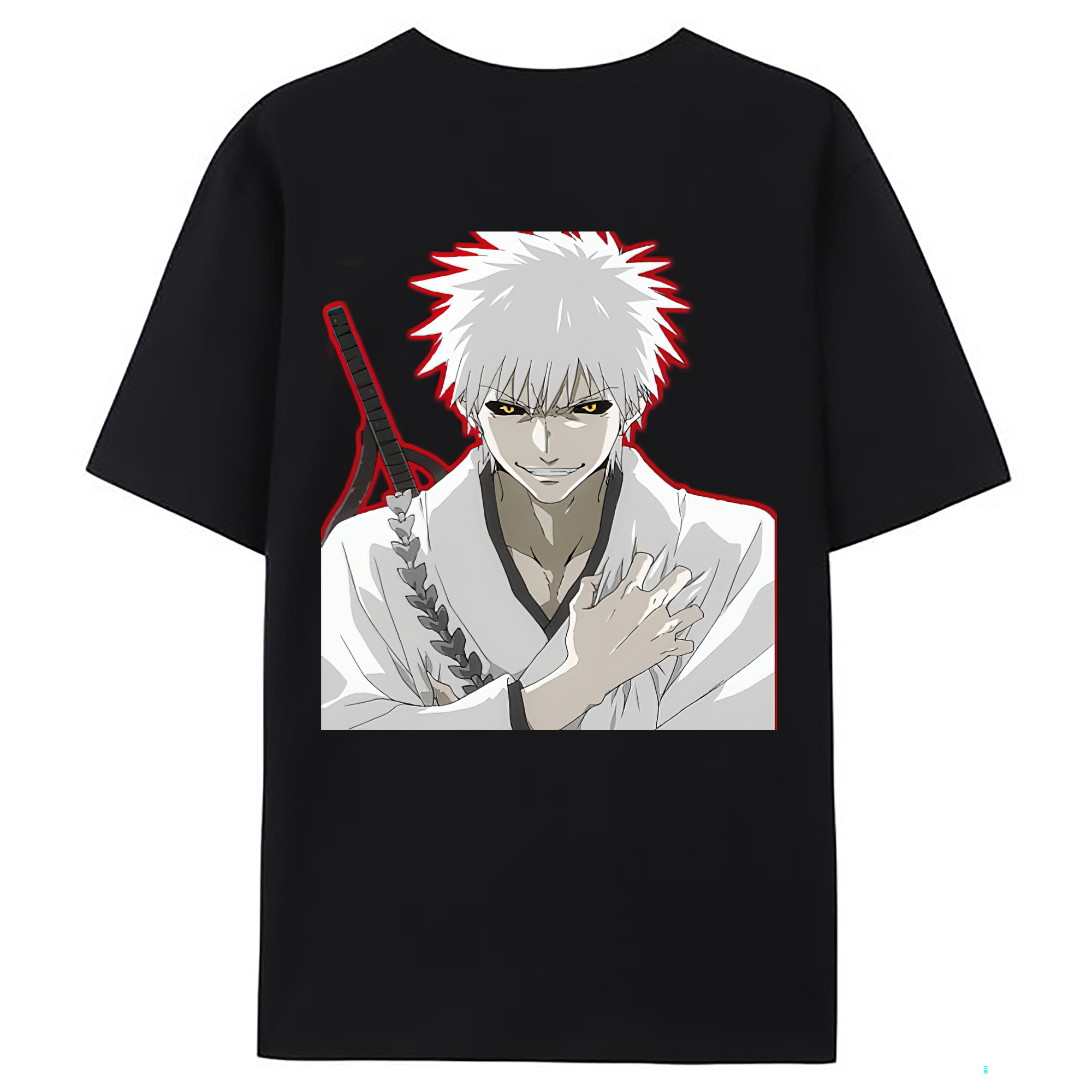 （画像用） ブリーチ 黒崎一護（くろさき いちご）BLEACH Kurosaki Ichigo レディース半袖Tシャツ(バックプリント)