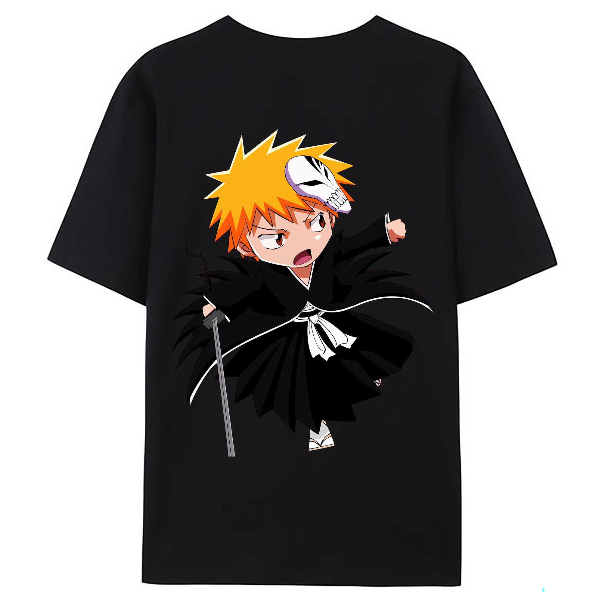 （画像用） ブリーチ 黒崎一護（くろさき いちご）BLEACH Kurosaki Ichigo レディース半袖Tシャツ(バックプリント)