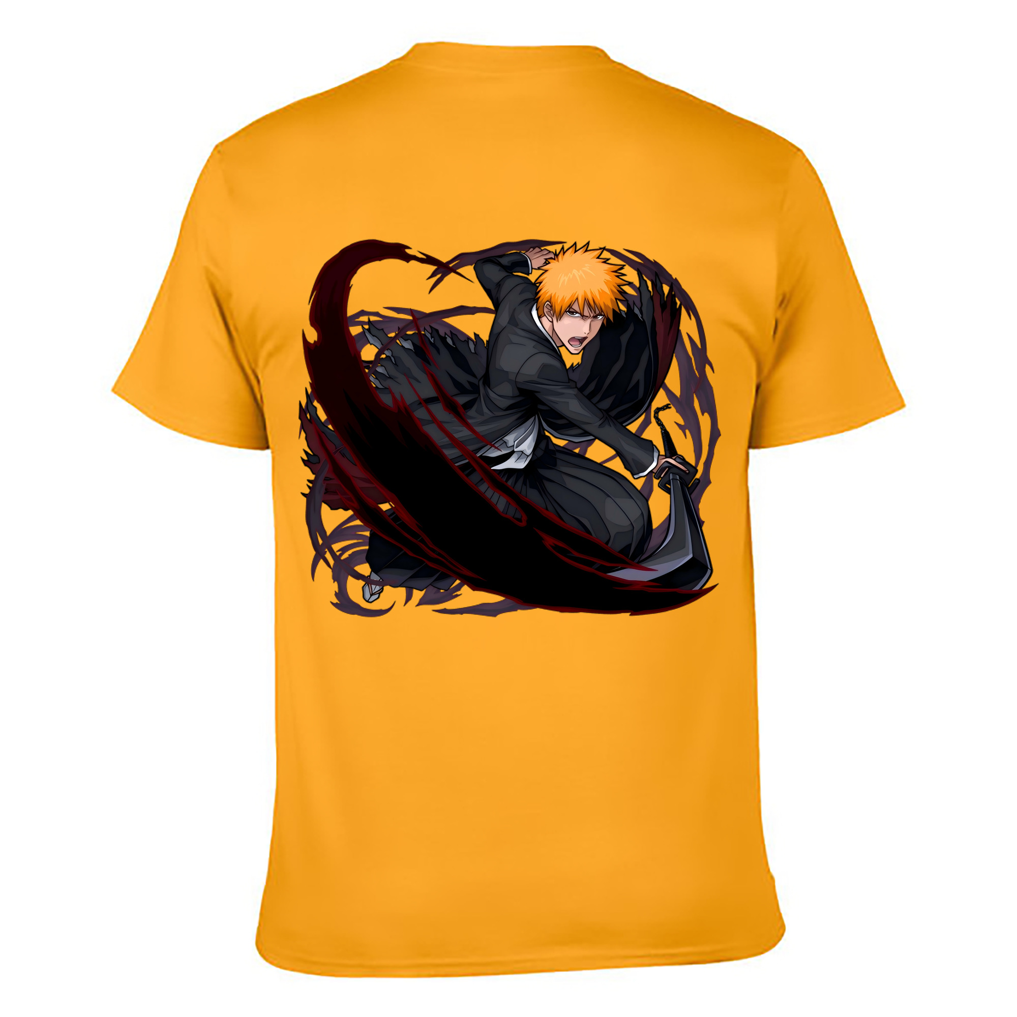 （画像用） ブリーチ 黒崎一護（くろさき いちご）BLEACH Kurosaki Ichigo レディース半袖Tシャツ(バックプリント)
