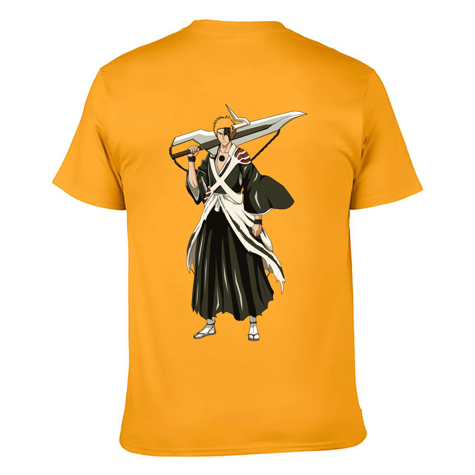 （画像用） ブリーチ 黒崎一護（くろさき いちご）BLEACH Kurosaki Ichigo レディース半袖Tシャツ(バックプリント)
