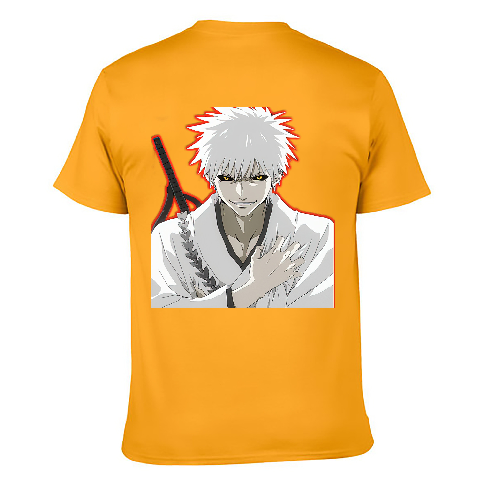 （画像用） ブリーチ 黒崎一護（くろさき いちご）BLEACH Kurosaki Ichigo レディース半袖Tシャツ(バックプリント)