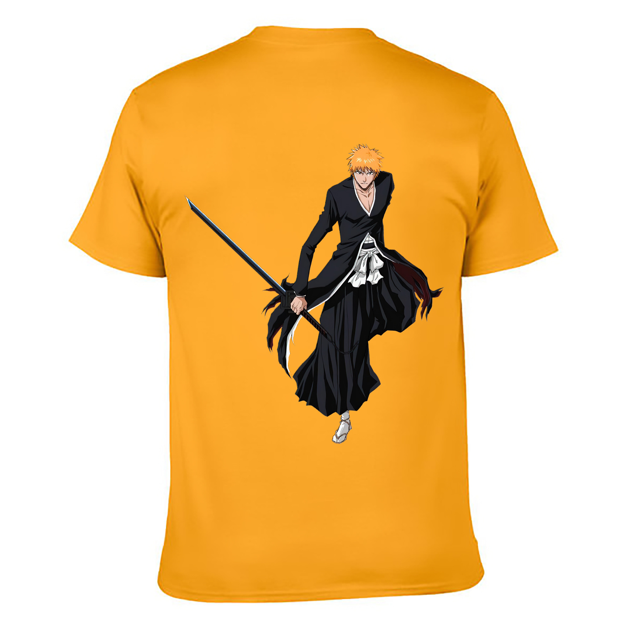 （画像用） ブリーチ 黒崎一護（くろさき いちご）BLEACH Kurosaki Ichigo レディース半袖Tシャツ(バックプリント)