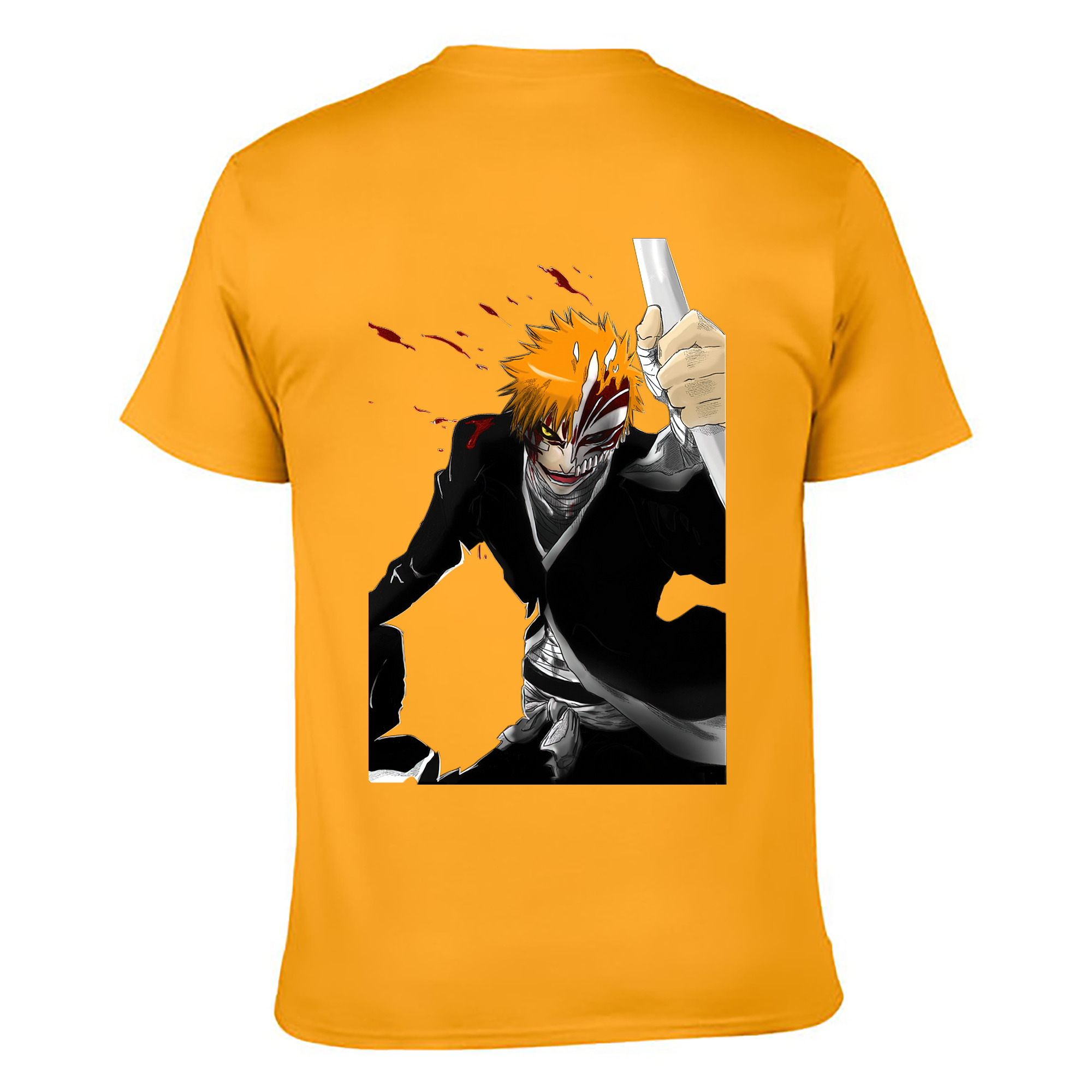 （画像用） ブリーチ 黒崎一護（くろさき いちご）BLEACH Kurosaki Ichigo レディース半袖Tシャツ(バックプリント)