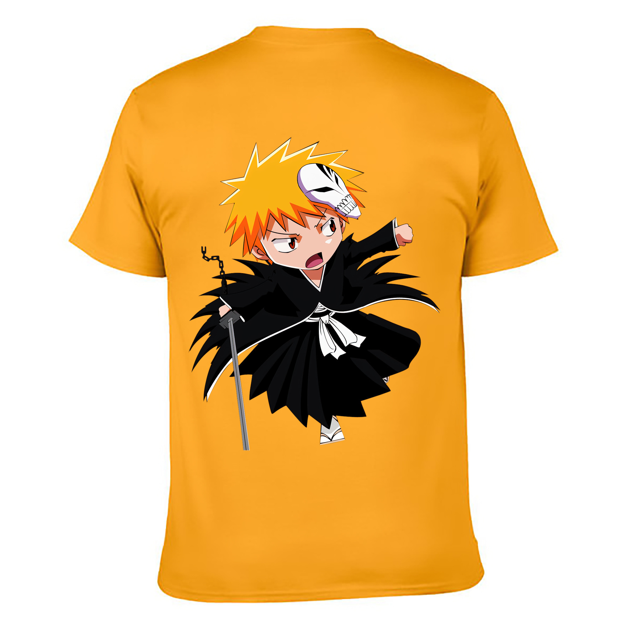 （画像用） ブリーチ 黒崎一護（くろさき いちご）BLEACH Kurosaki Ichigo レディース半袖Tシャツ(バックプリント)