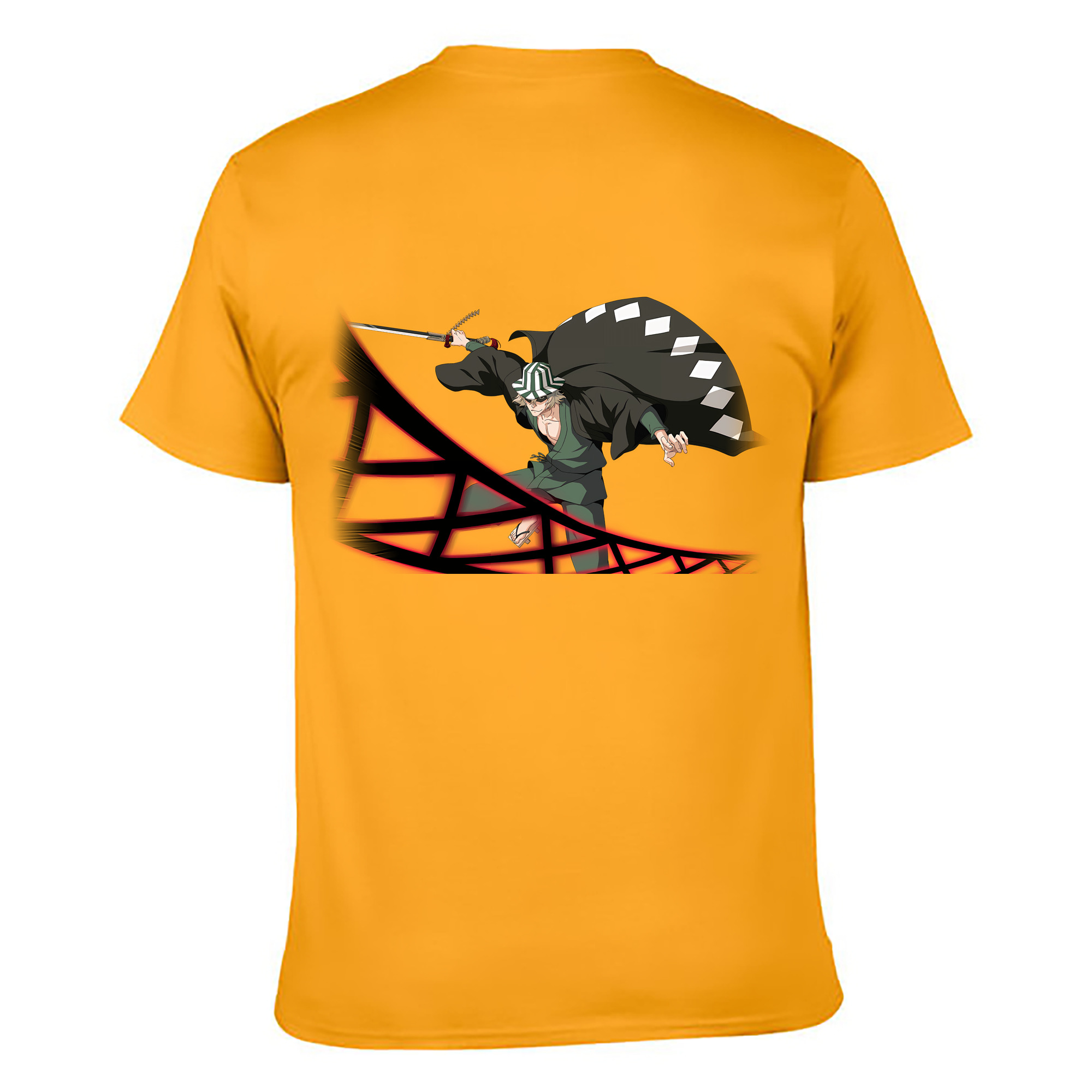 （画像用） "ブリーチ 浦原 喜助（うらはら きすけ） BLEACH Urahara Kisuke " レディース半袖Tシャツ(バックプリント)