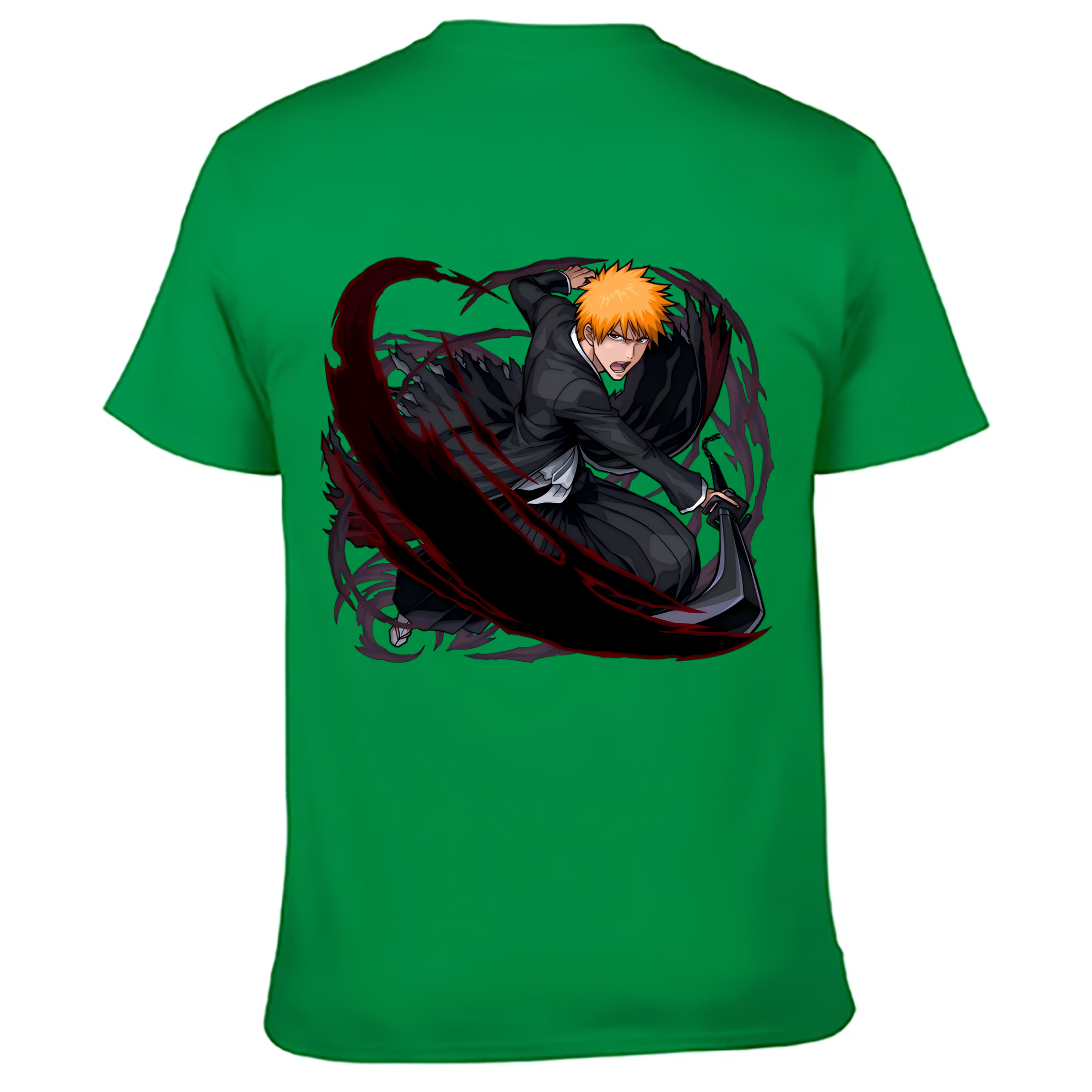 （画像用） ブリーチ 黒崎一護（くろさき いちご）BLEACH Kurosaki Ichigo レディース半袖Tシャツ(バックプリント)
