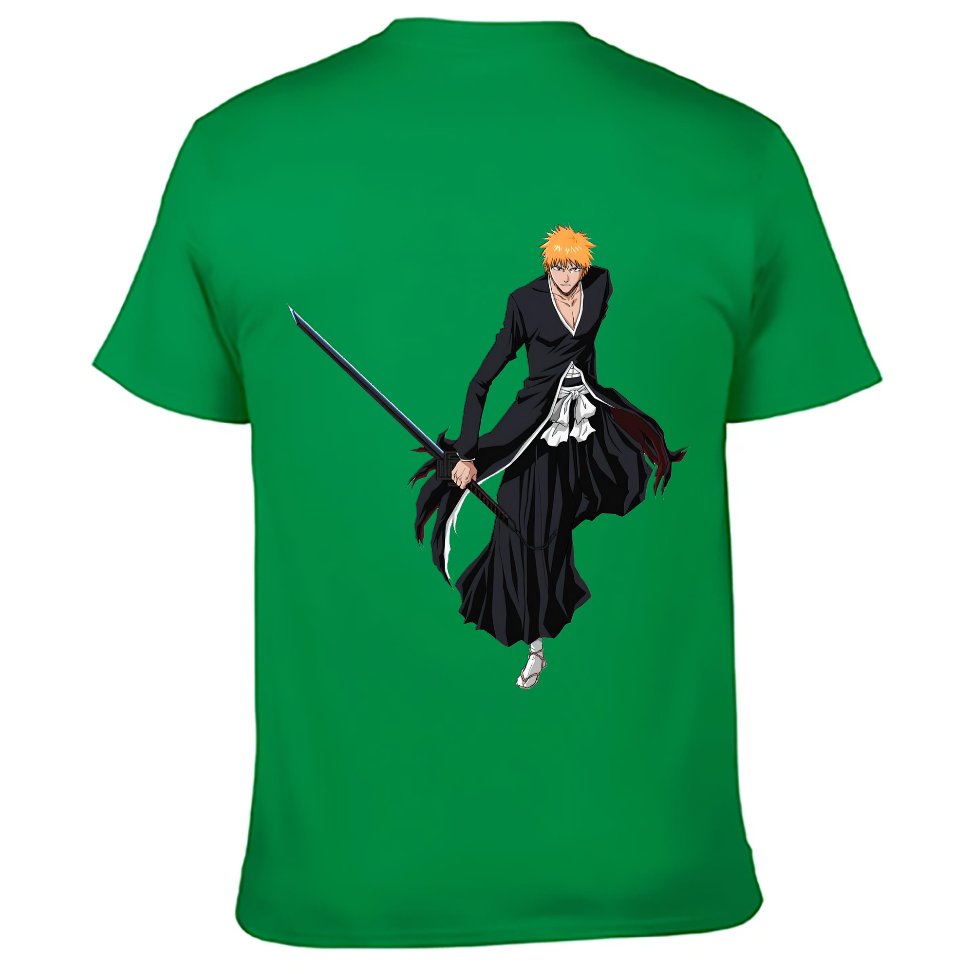 （画像用） ブリーチ 黒崎一護（くろさき いちご）BLEACH Kurosaki Ichigo レディース半袖Tシャツ(バックプリント)