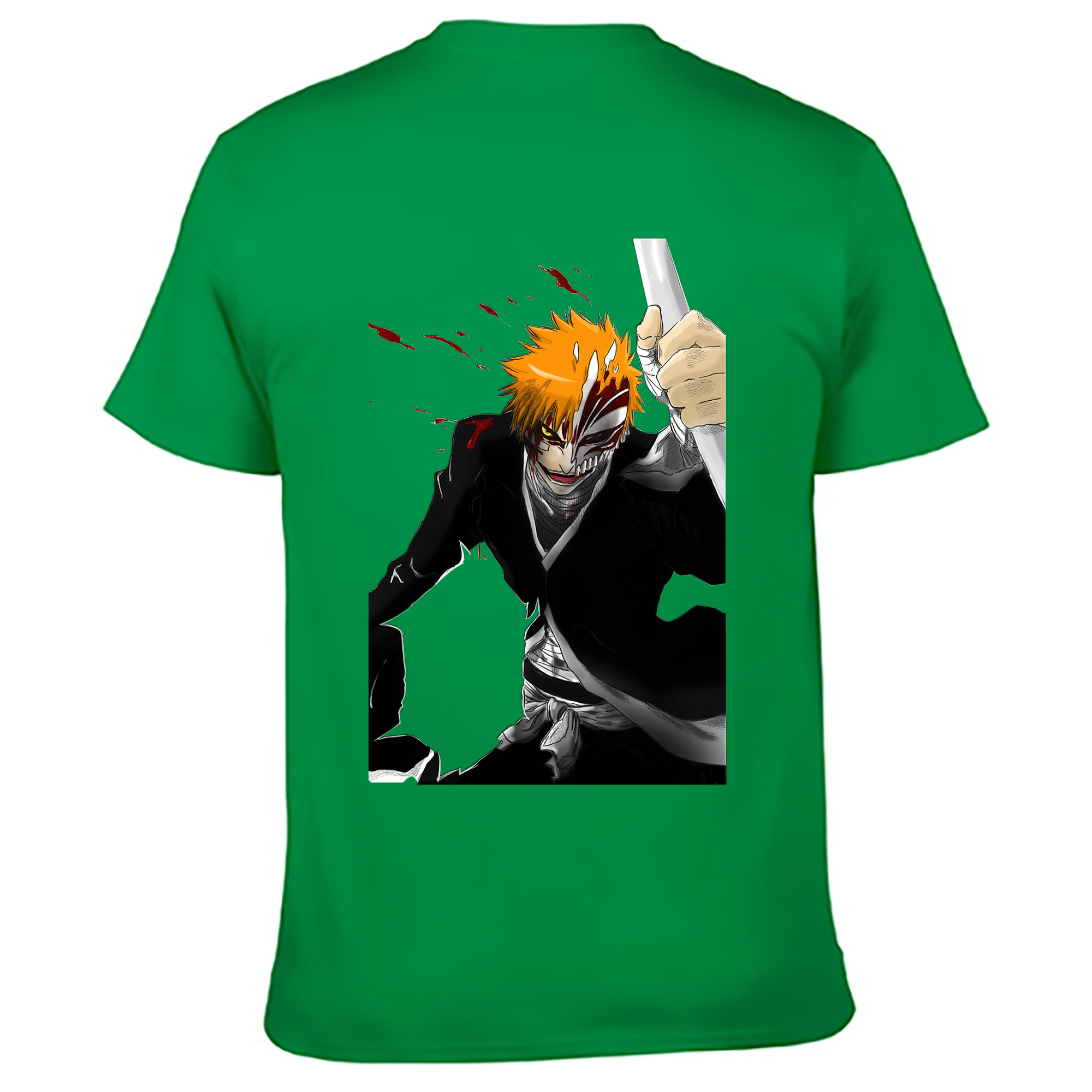 （画像用） ブリーチ 黒崎一護（くろさき いちご）BLEACH Kurosaki Ichigo レディース半袖Tシャツ(バックプリント)
