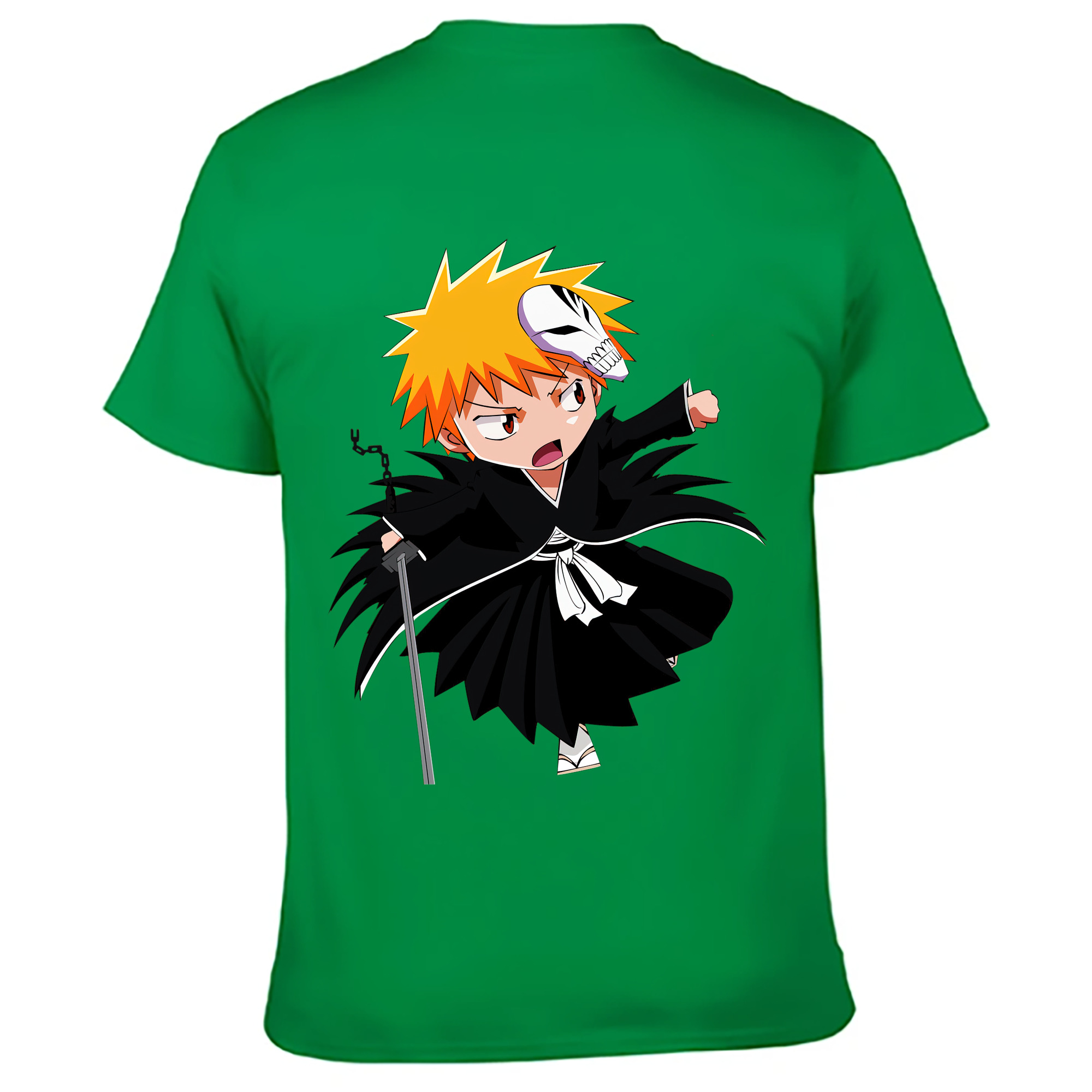 （画像用） ブリーチ 黒崎一護（くろさき いちご）BLEACH Kurosaki Ichigo レディース半袖Tシャツ(バックプリント)