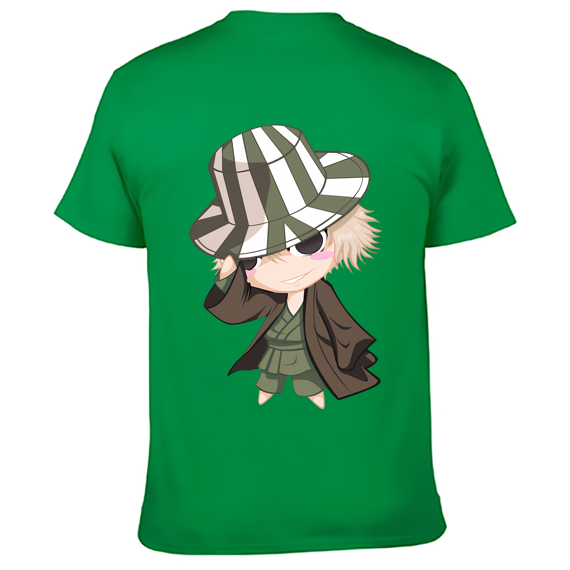 （画像用） "ブリーチ 浦原 喜助（うらはら きすけ） BLEACH Urahara Kisuke " レディース半袖Tシャツ(バックプリント)
