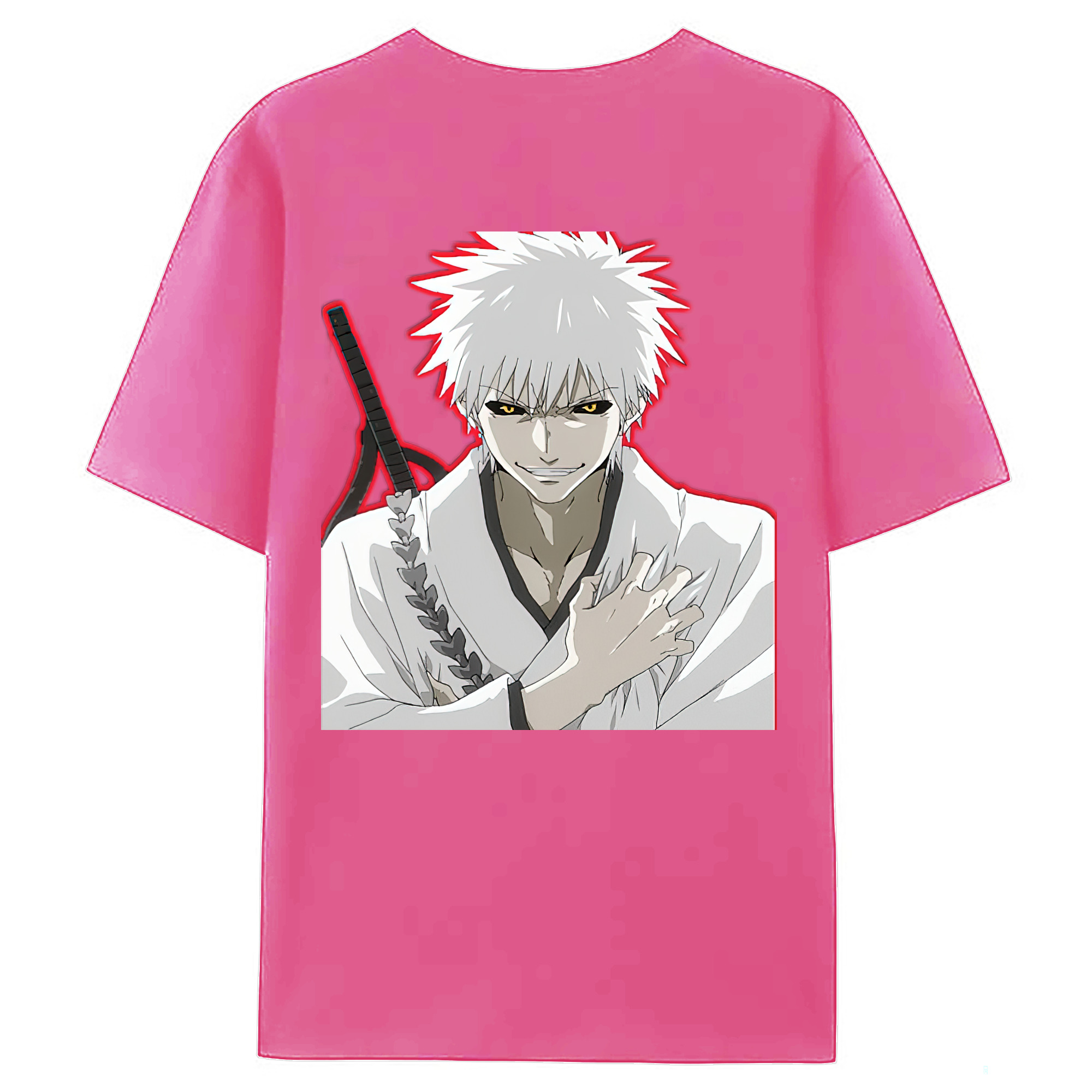 （画像用） ブリーチ 黒崎一護（くろさき いちご）BLEACH Kurosaki Ichigo レディース半袖Tシャツ(バックプリント)