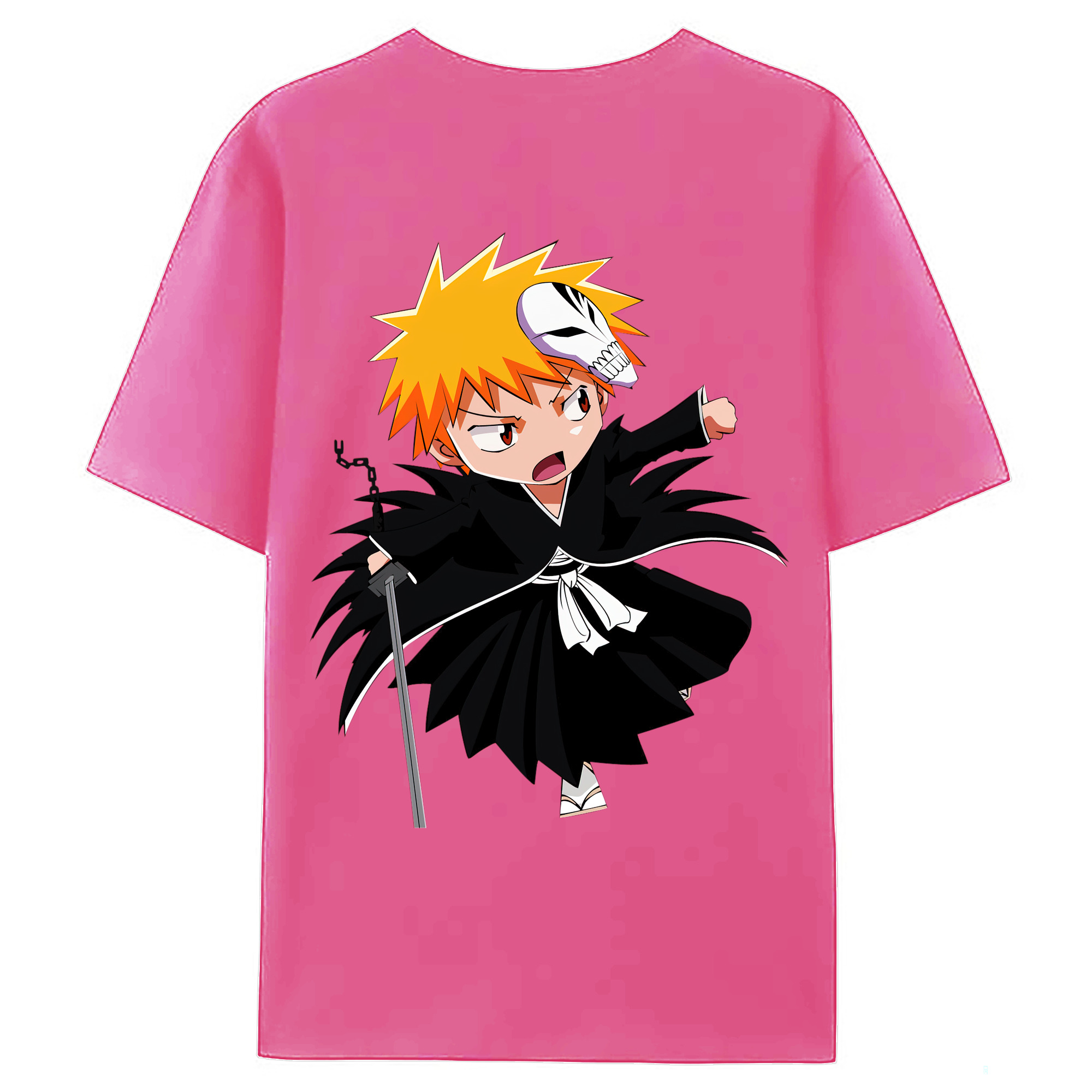 （画像用） ブリーチ 黒崎一護（くろさき いちご）BLEACH Kurosaki Ichigo レディース半袖Tシャツ(バックプリント)