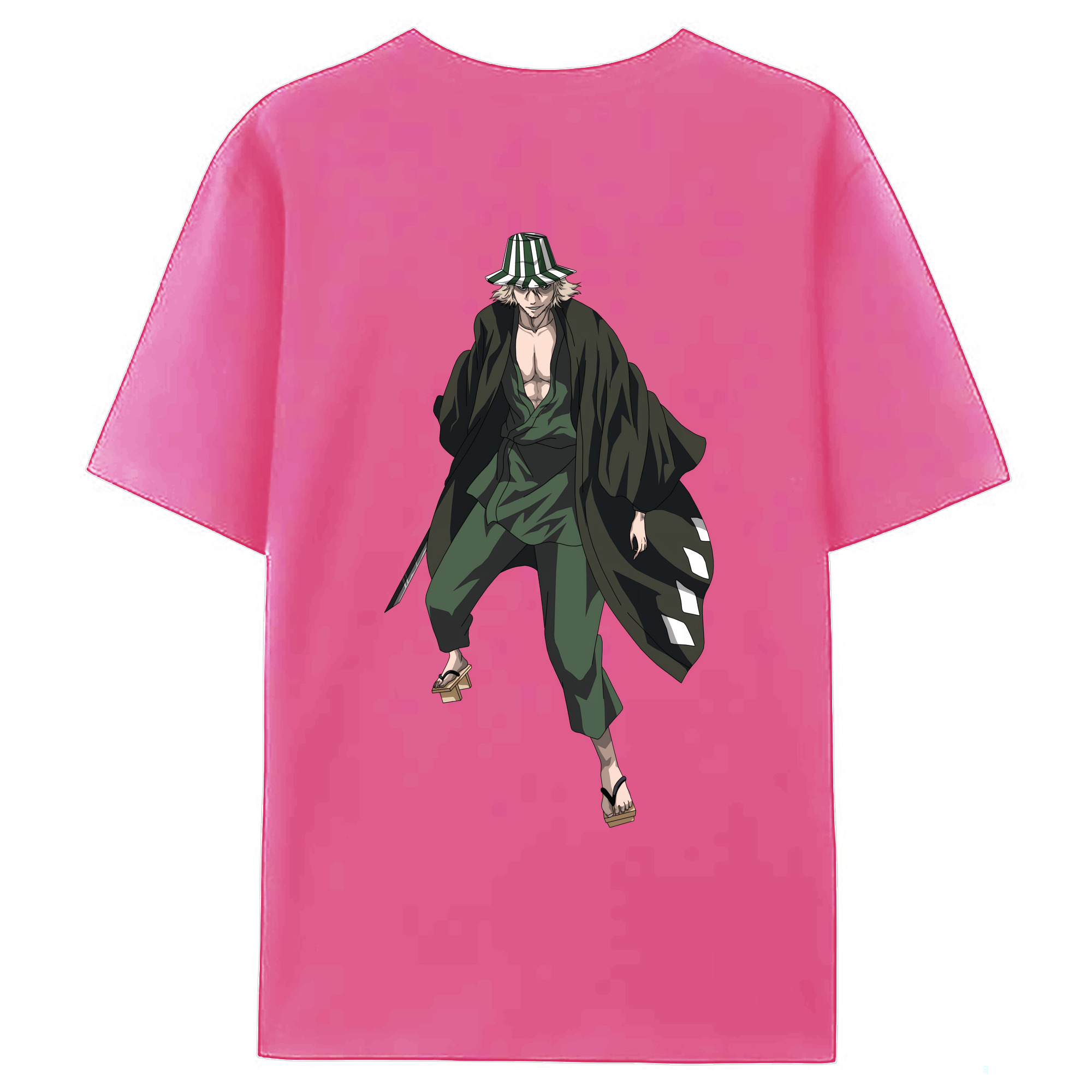 （画像用） "ブリーチ 浦原 喜助（うらはら きすけ） BLEACH Urahara Kisuke " レディース半袖Tシャツ(バックプリント)