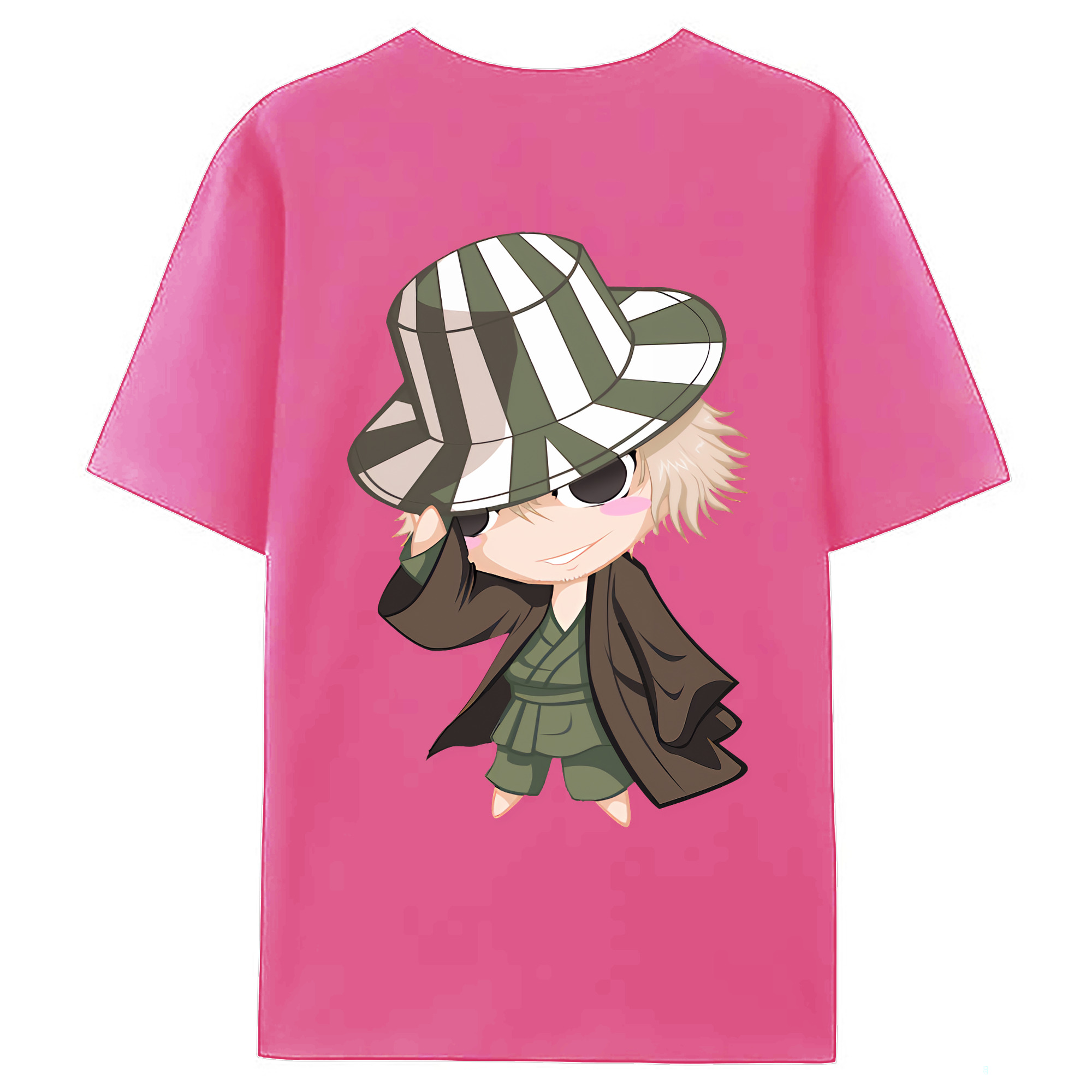 （画像用） "ブリーチ 浦原 喜助（うらはら きすけ） BLEACH Urahara Kisuke " レディース半袖Tシャツ(バックプリント)