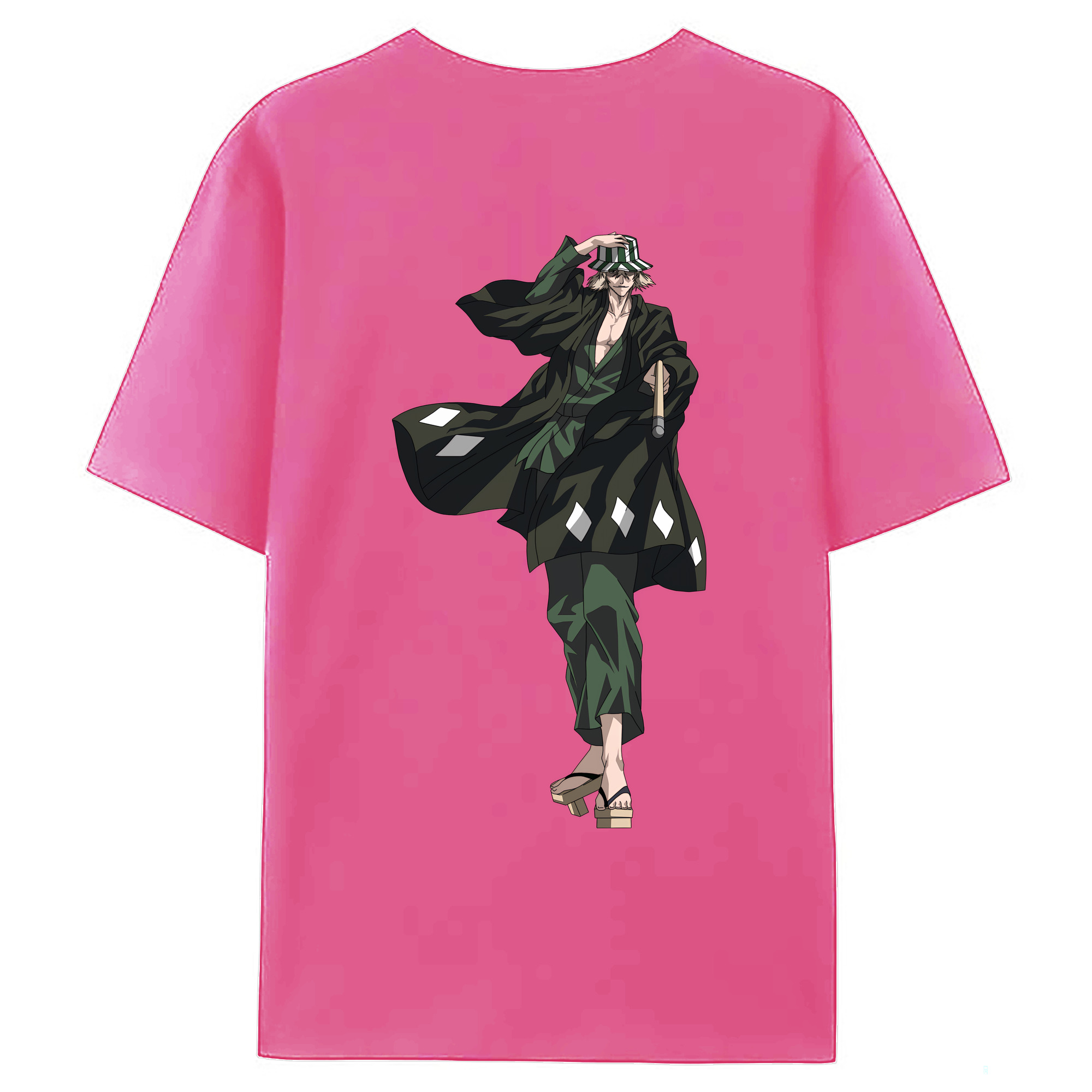 （画像用） "ブリーチ 浦原 喜助（うらはら きすけ） BLEACH Urahara Kisuke " レディース半袖Tシャツ(バックプリント)