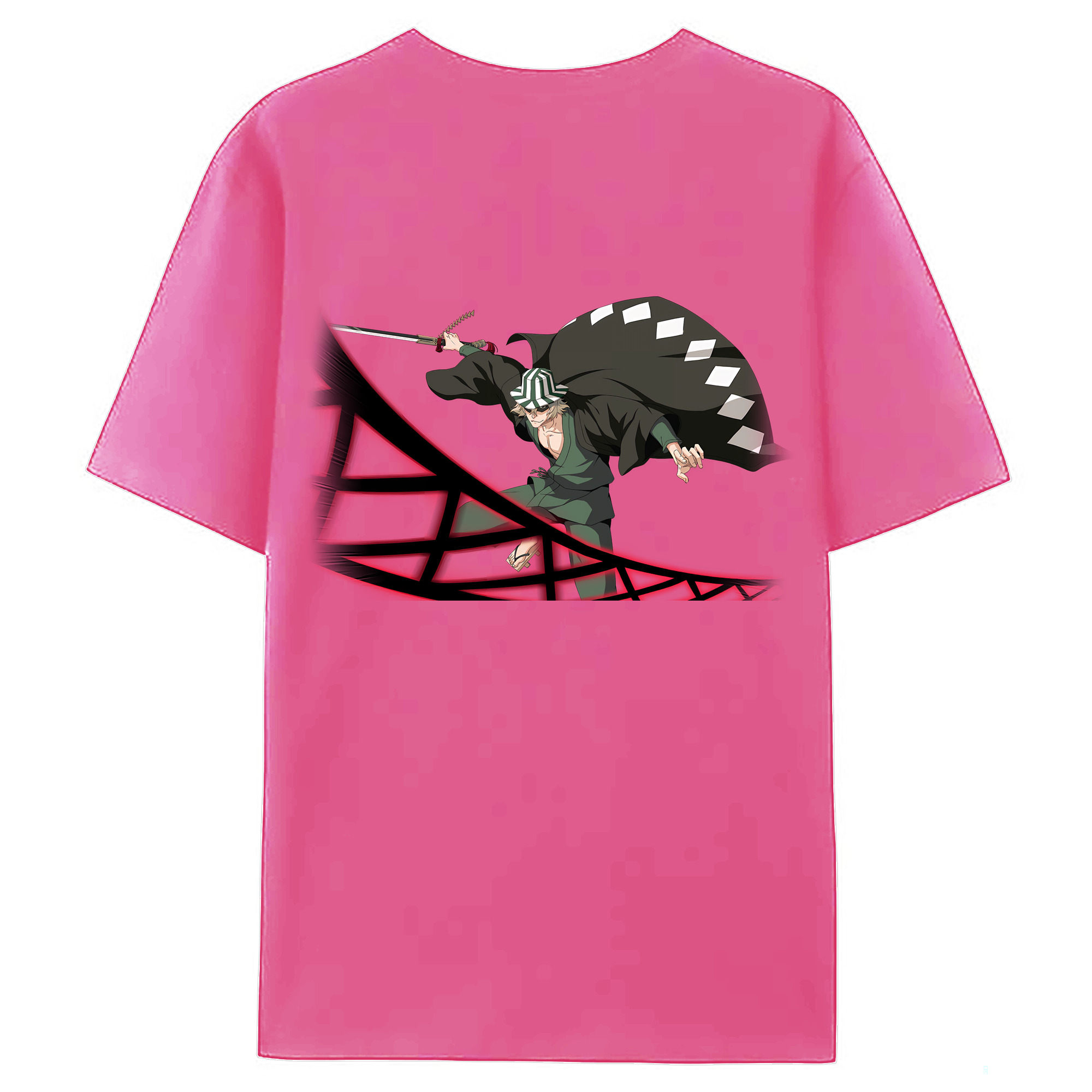 （画像用） "ブリーチ 浦原 喜助（うらはら きすけ） BLEACH Urahara Kisuke " レディース半袖Tシャツ(バックプリント)