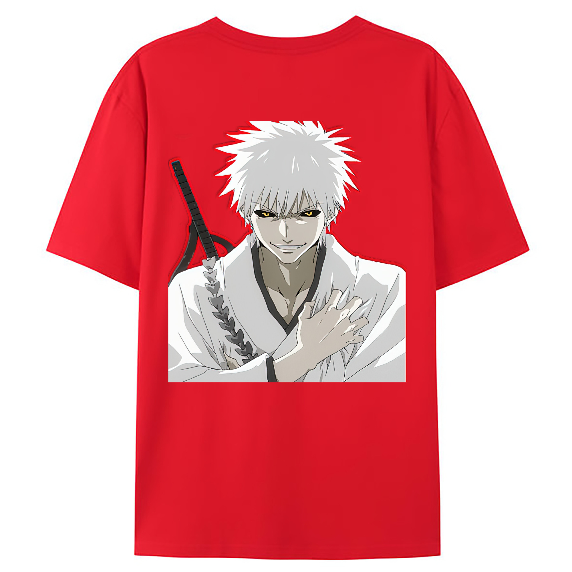 （画像用） ブリーチ 黒崎一護（くろさき いちご）BLEACH Kurosaki Ichigo レディース半袖Tシャツ(バックプリント)