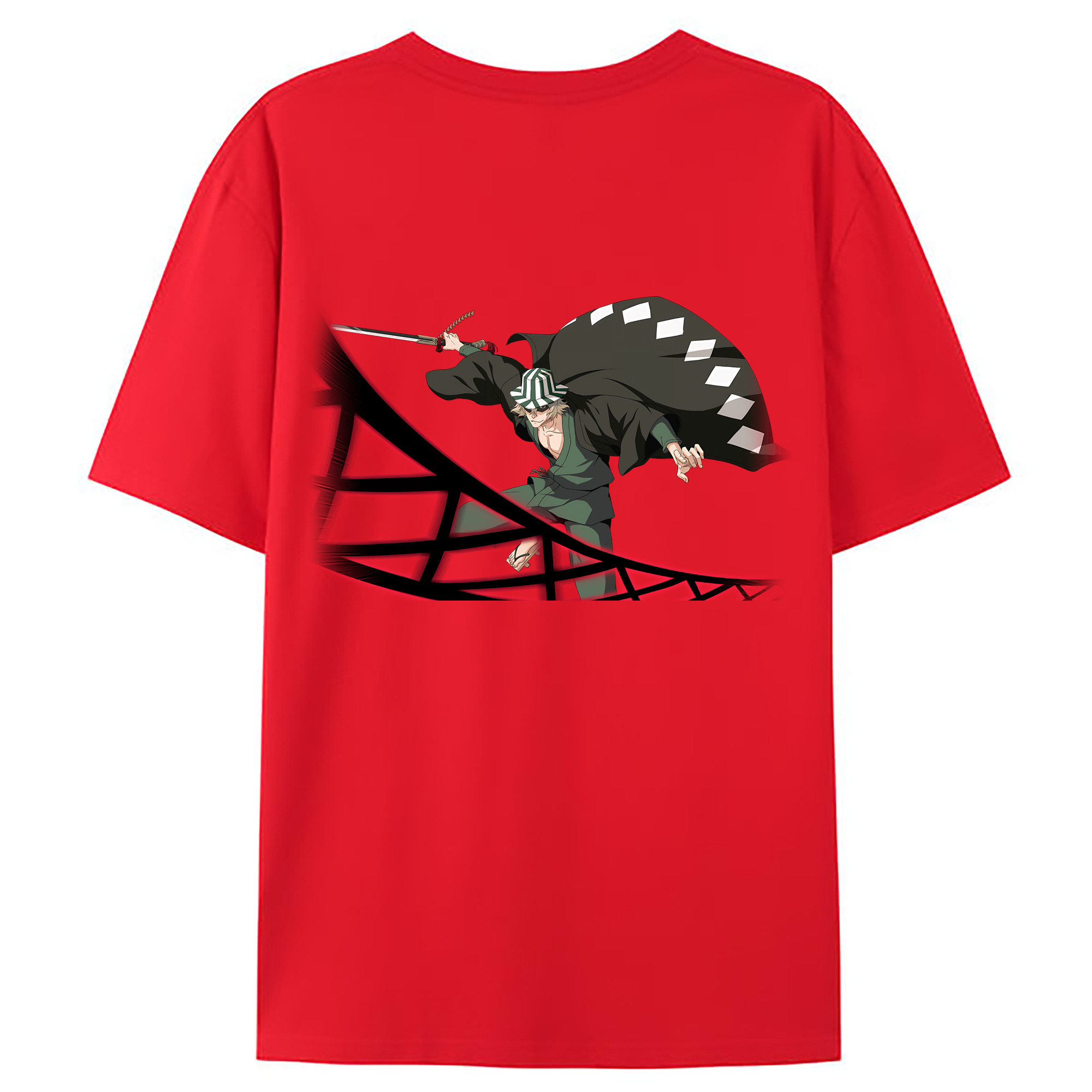 （画像用） "ブリーチ 浦原 喜助（うらはら きすけ） BLEACH Urahara Kisuke " レディース半袖Tシャツ(バックプリント)