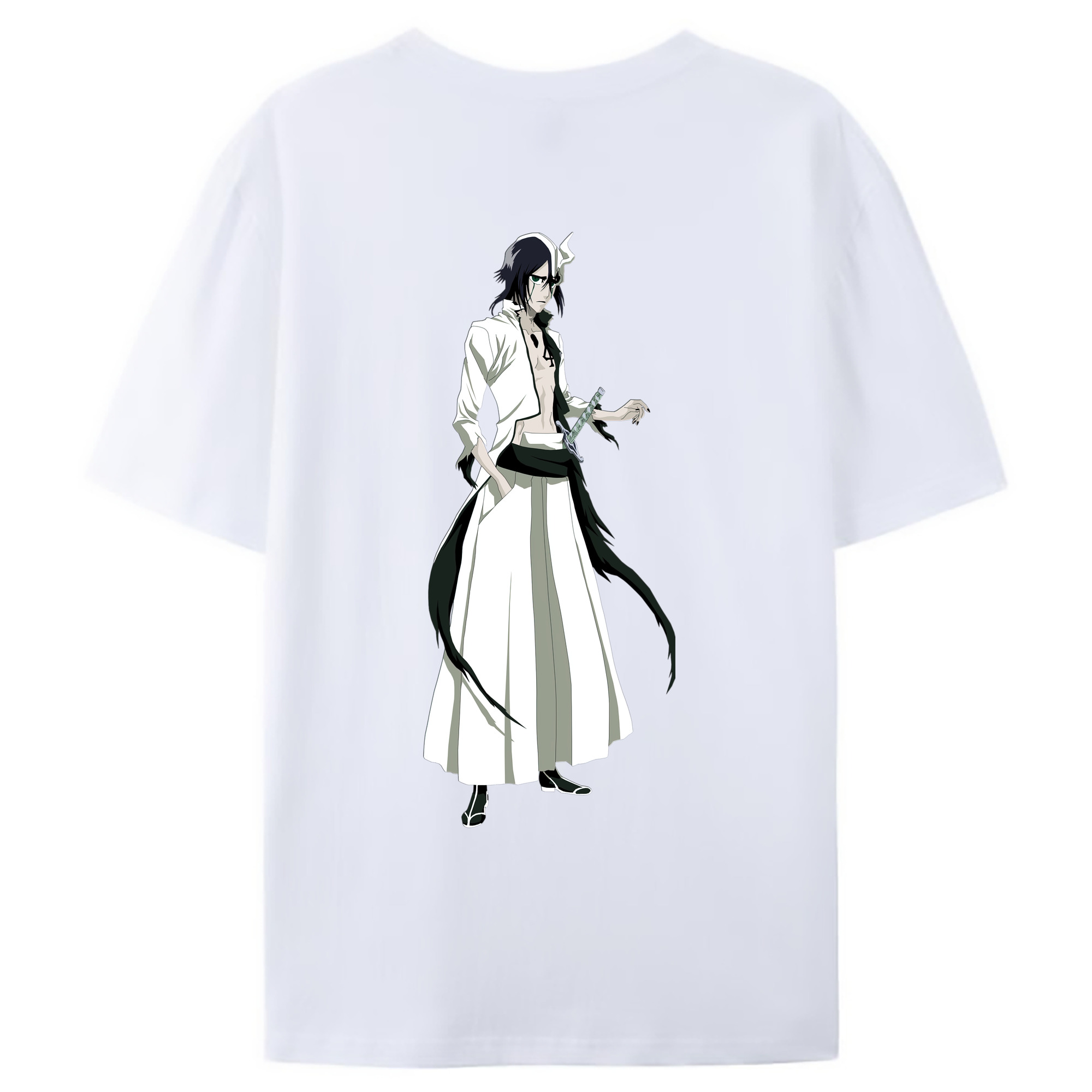 （画像用） ブリーチ ウルキオラ·シファー BLEACH Ulquiorra cifer レディース半袖Tシャツ(バックプリント)