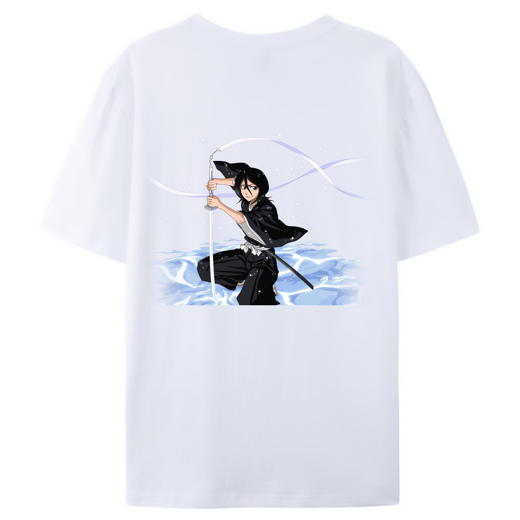 （画像用） ブリーチ 朽木ルキア BLEACH Kuchiki Rukia レディース半袖Tシャツ(バックプリント)