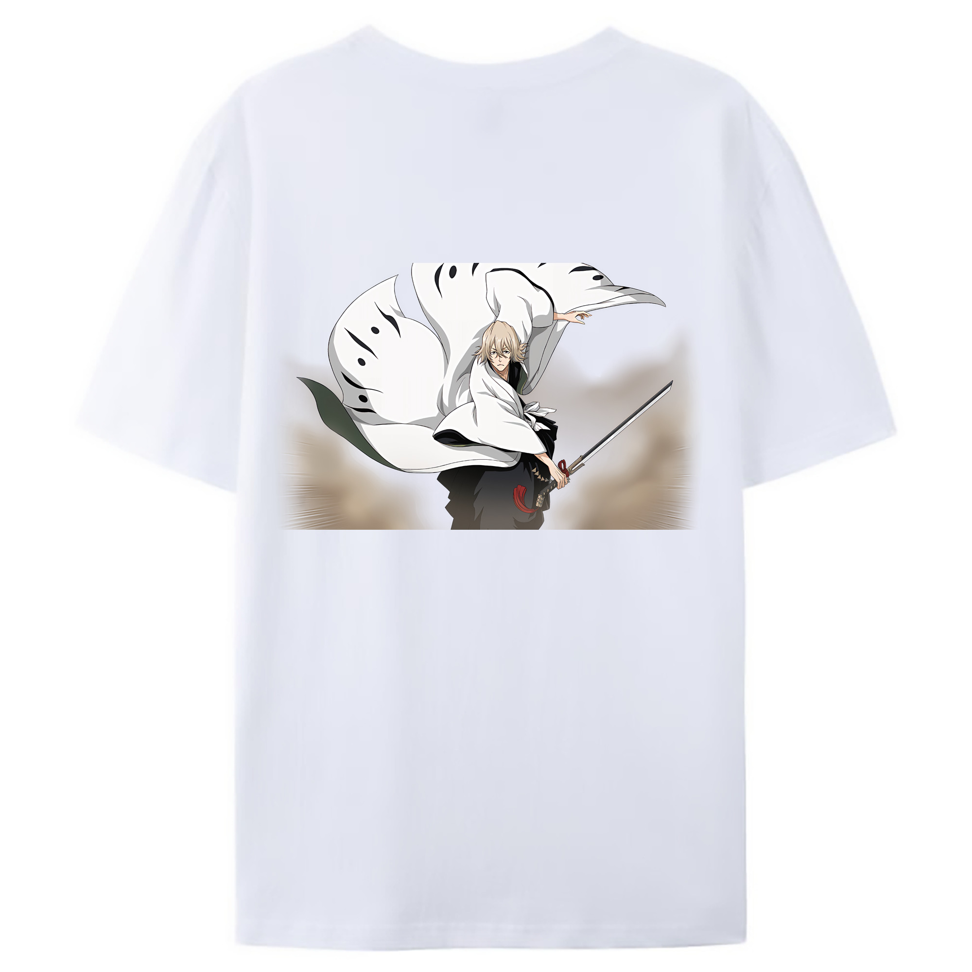 （画像用） "ブリーチ 浦原 喜助（うらはら きすけ） BLEACH Urahara Kisuke " レディース半袖Tシャツ(バックプリント)