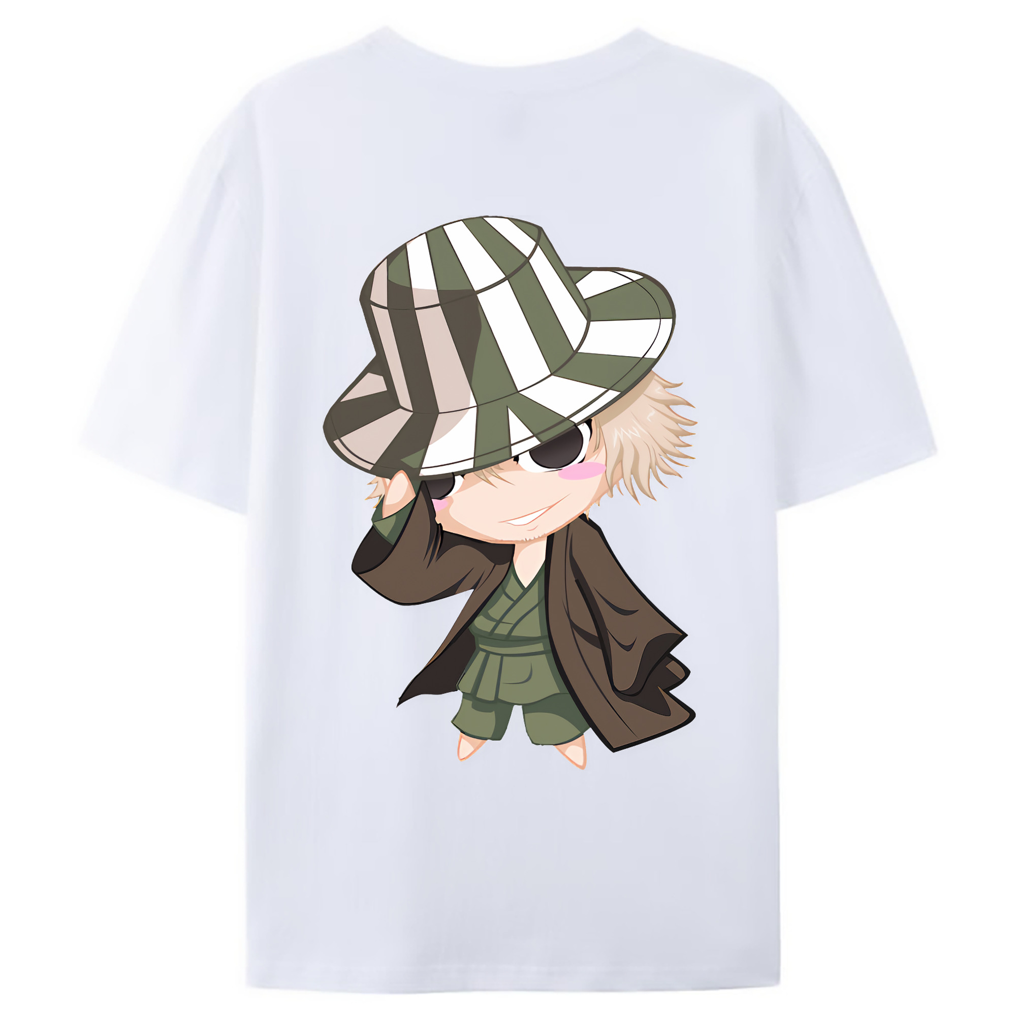 （画像用） "ブリーチ 浦原 喜助（うらはら きすけ） BLEACH Urahara Kisuke " レディース半袖Tシャツ(バックプリント)