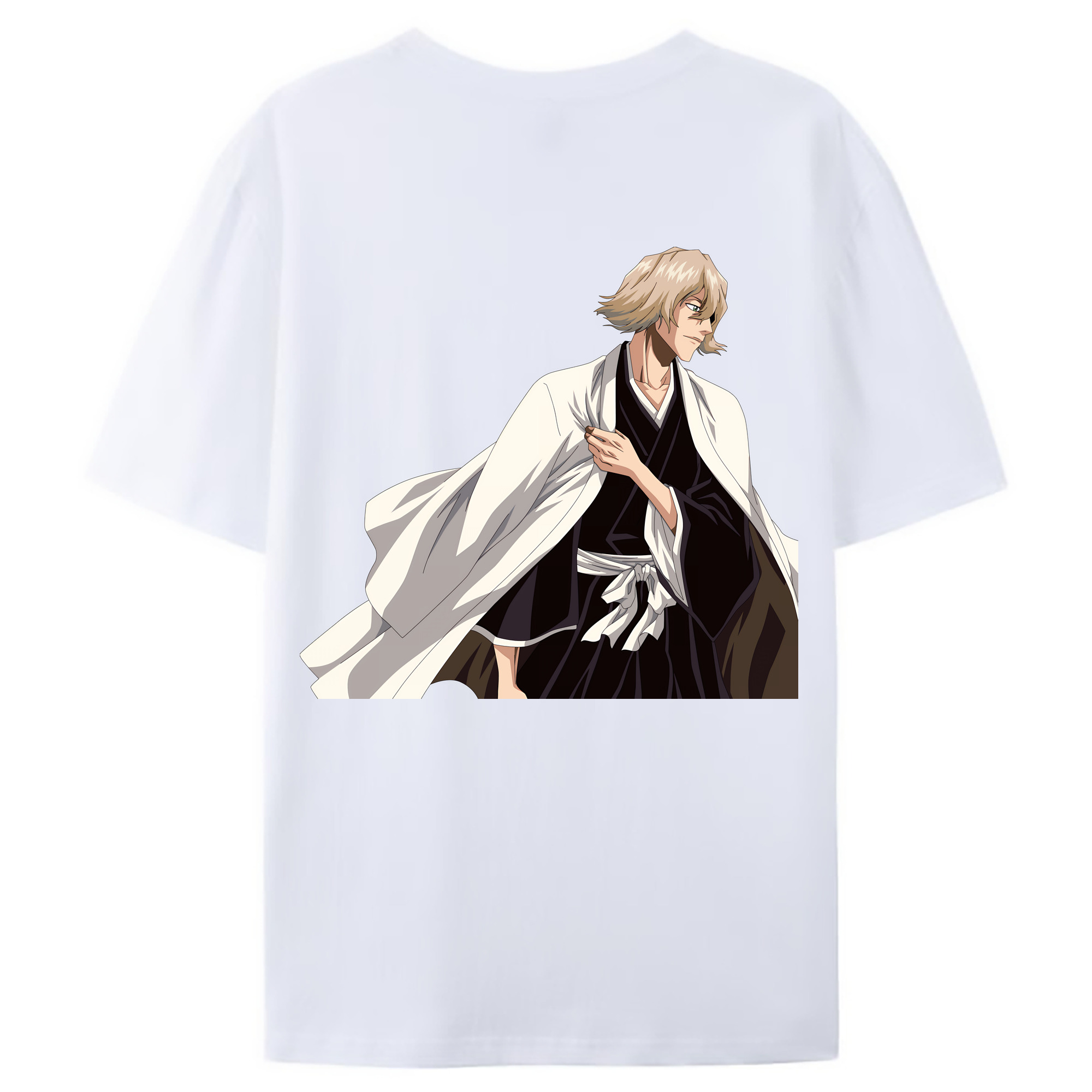 （画像用） "ブリーチ 浦原 喜助（うらはら きすけ） BLEACH Urahara Kisuke " レディース半袖Tシャツ(バックプリント)