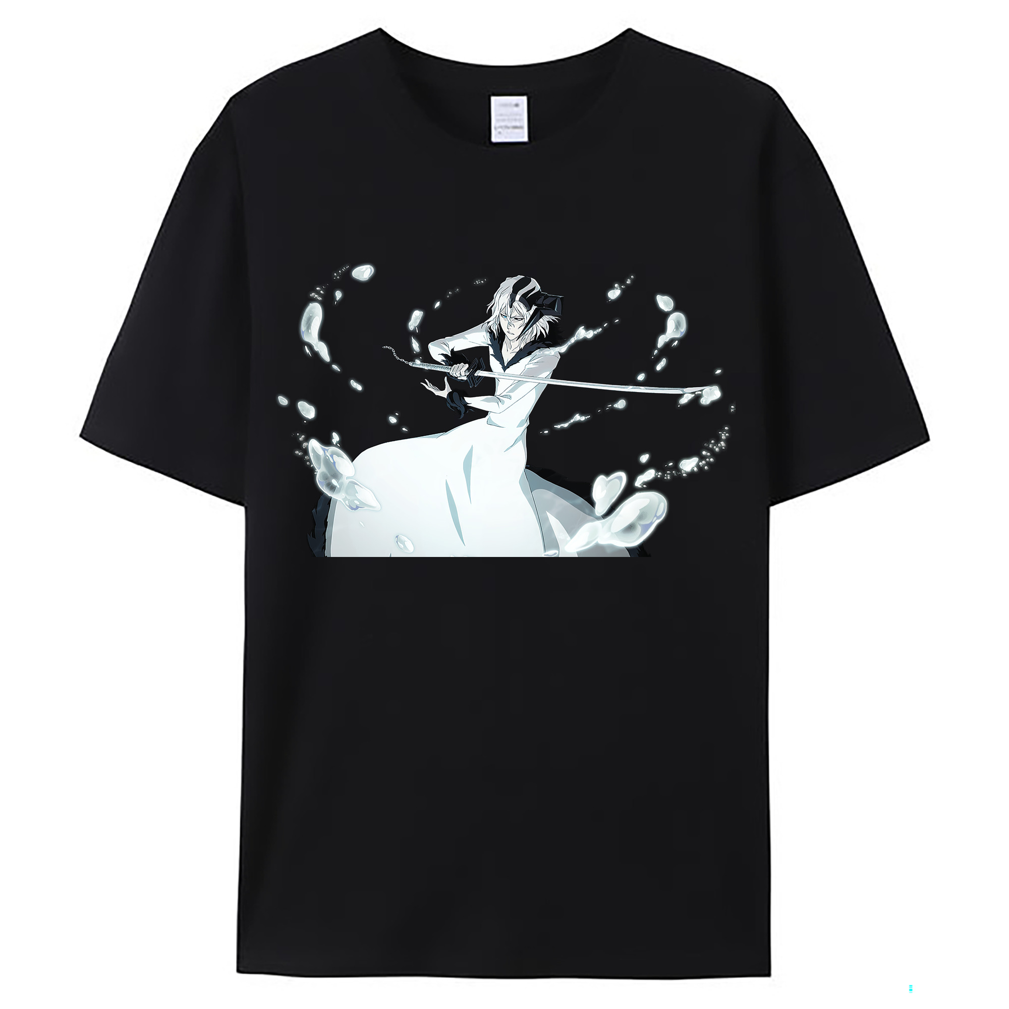 （画像用） ブリーチ 黒崎一護（くろさき いちご）BLEACH Kurosaki Ichigo レディースカジュアルプリントTシャツ（綿100％）