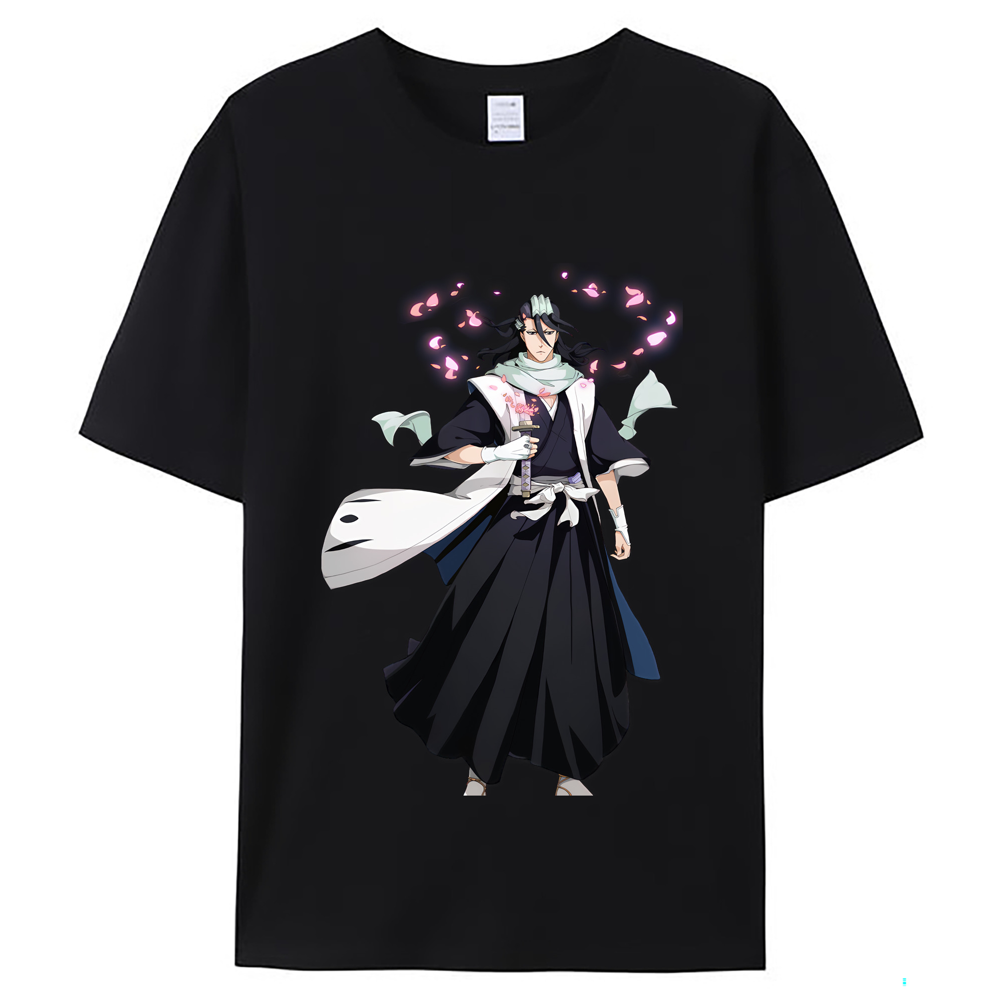 （画像用） ブリーチ くちき びゃくや BLEACH Kuchiki Byakuya レディースカジュアルプリントTシャツ（綿100％）