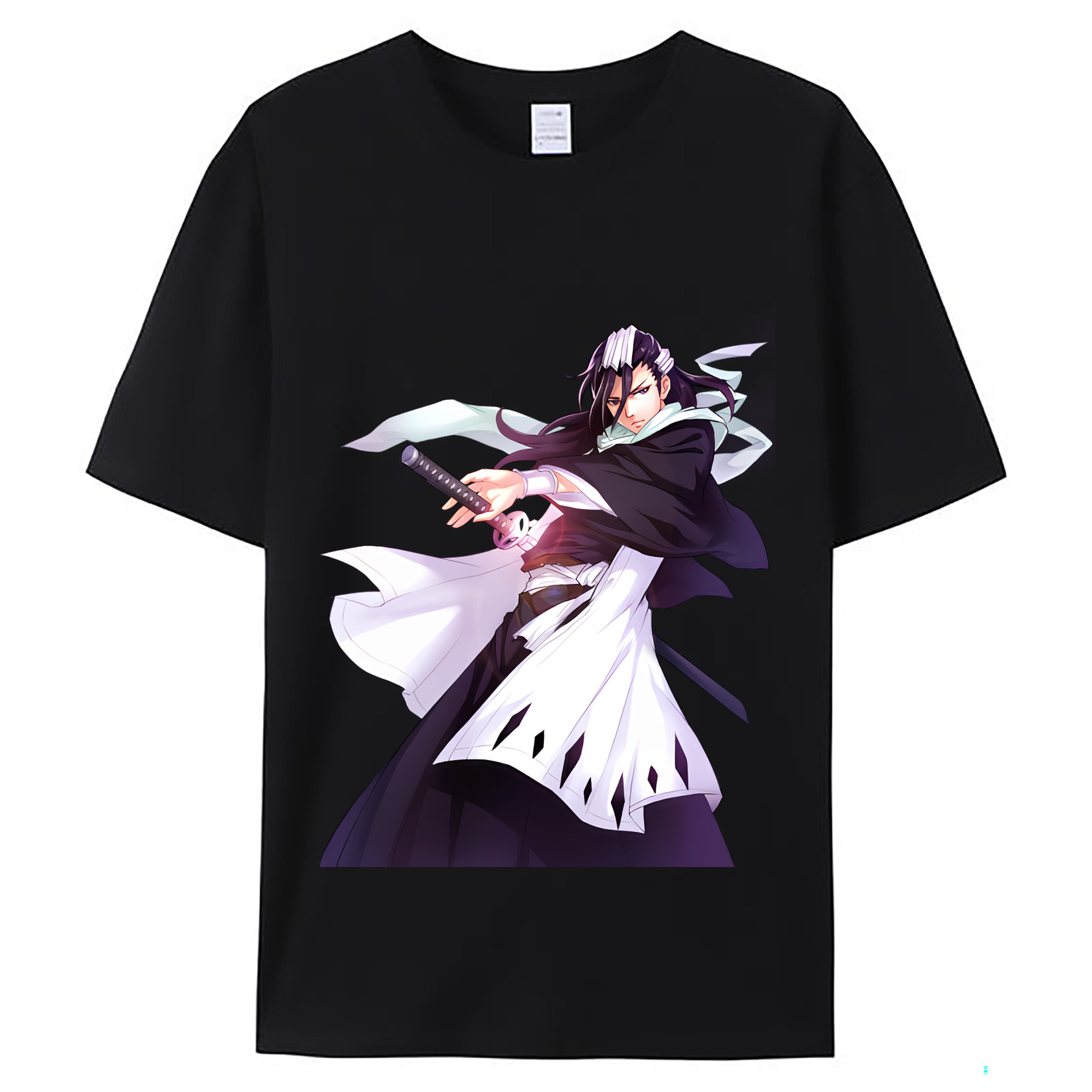 （画像用） ブリーチ くちき びゃくや BLEACH Kuchiki Byakuya レディースカジュアルプリントTシャツ（綿100％）
