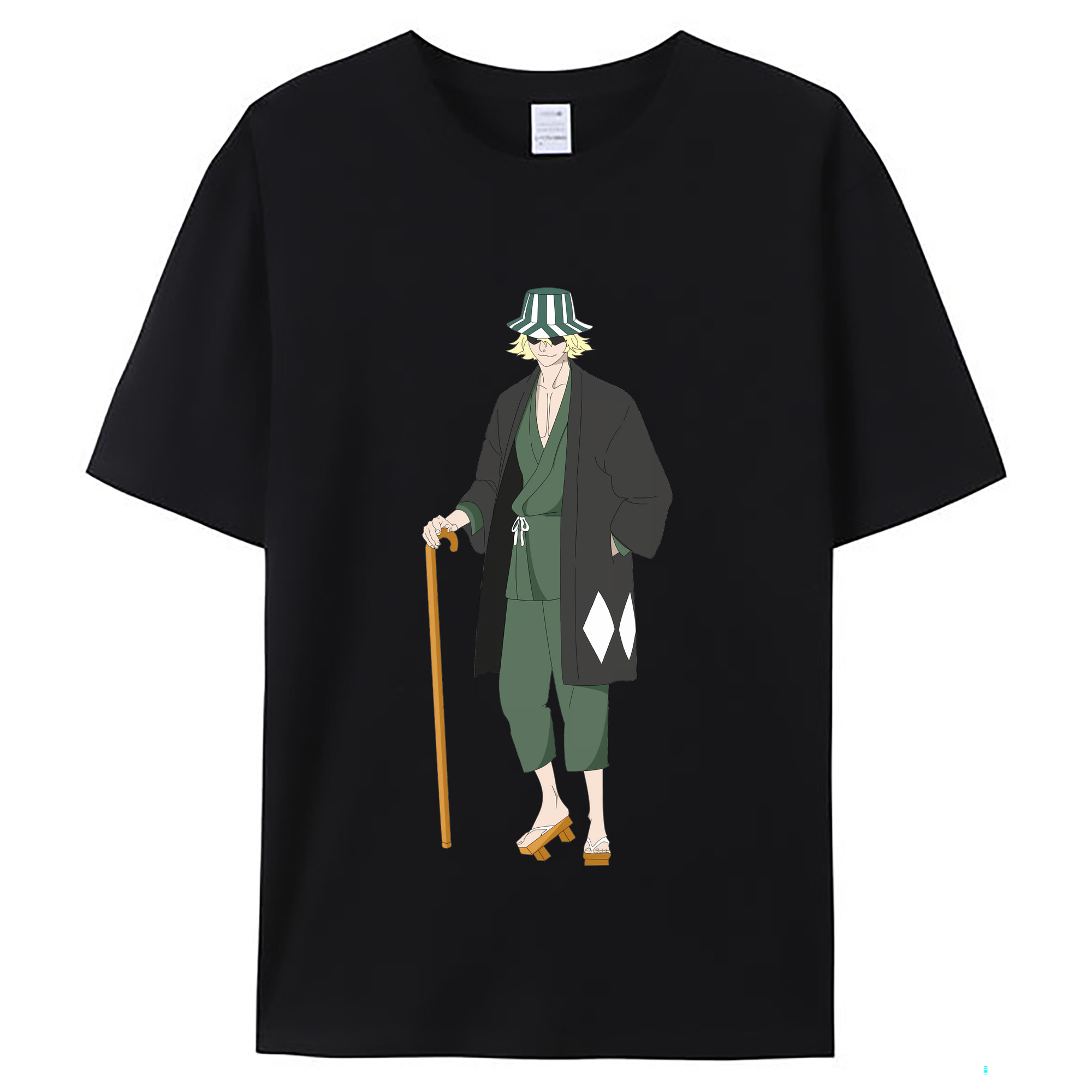 （画像用） "ブリーチ 浦原 喜助（うらはら きすけ） BLEACH Urahara Kisuke " レディースカジュアルプリントTシャツ（綿100％）