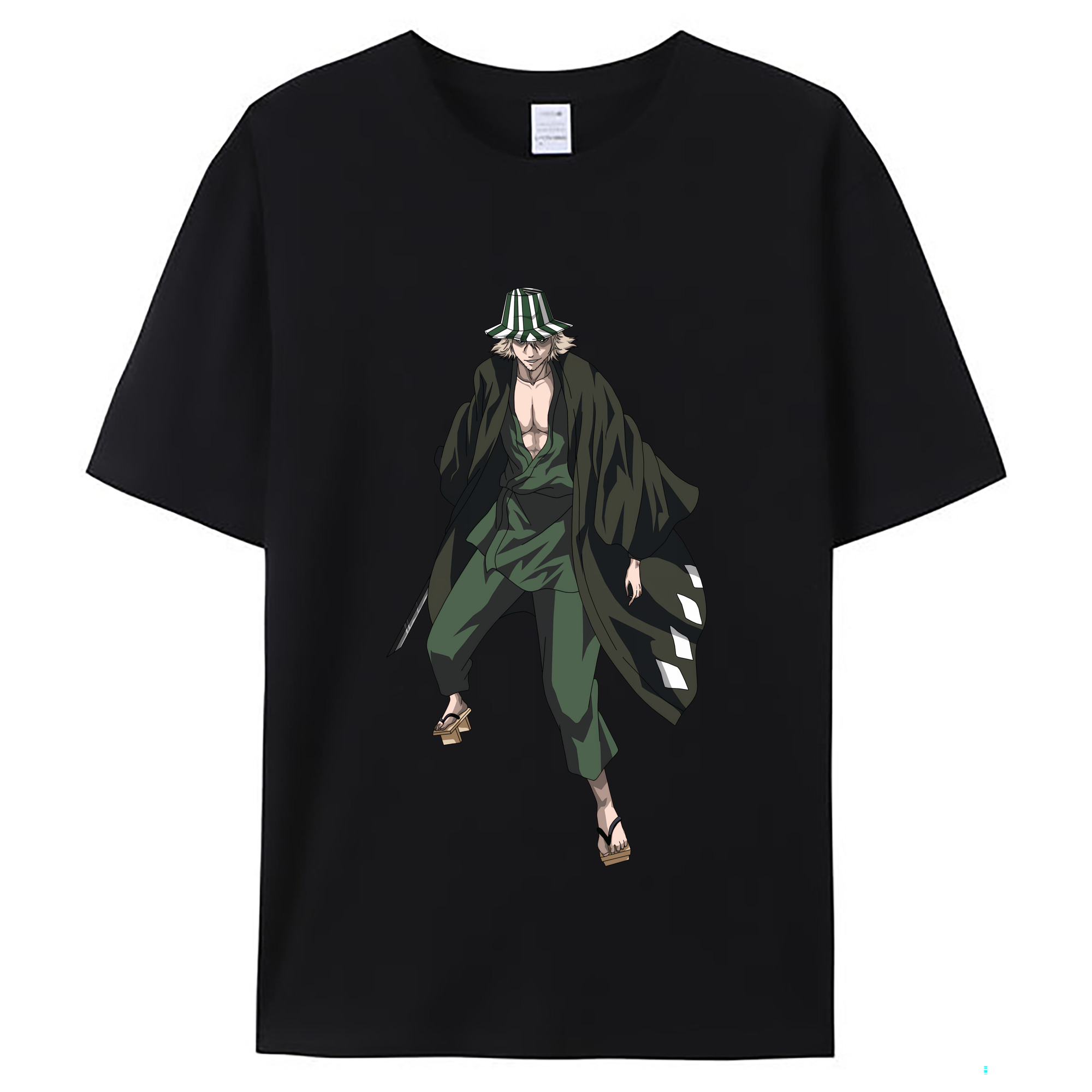 （画像用） "ブリーチ 浦原 喜助（うらはら きすけ） BLEACH Urahara Kisuke " レディースカジュアルプリントTシャツ（綿100％）