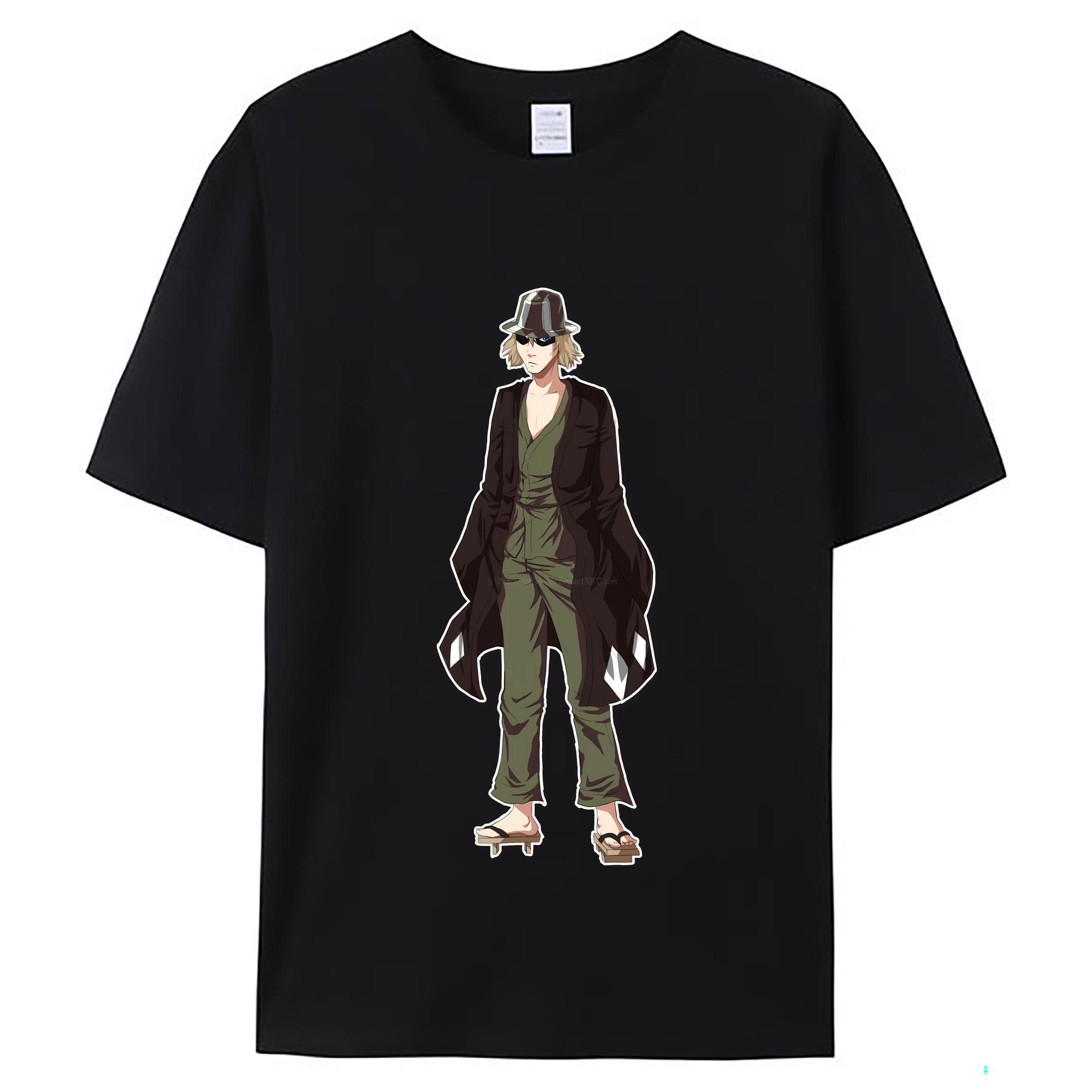 （画像用） "ブリーチ 浦原 喜助（うらはら きすけ） BLEACH Urahara Kisuke " レディースカジュアルプリントTシャツ（綿100％）