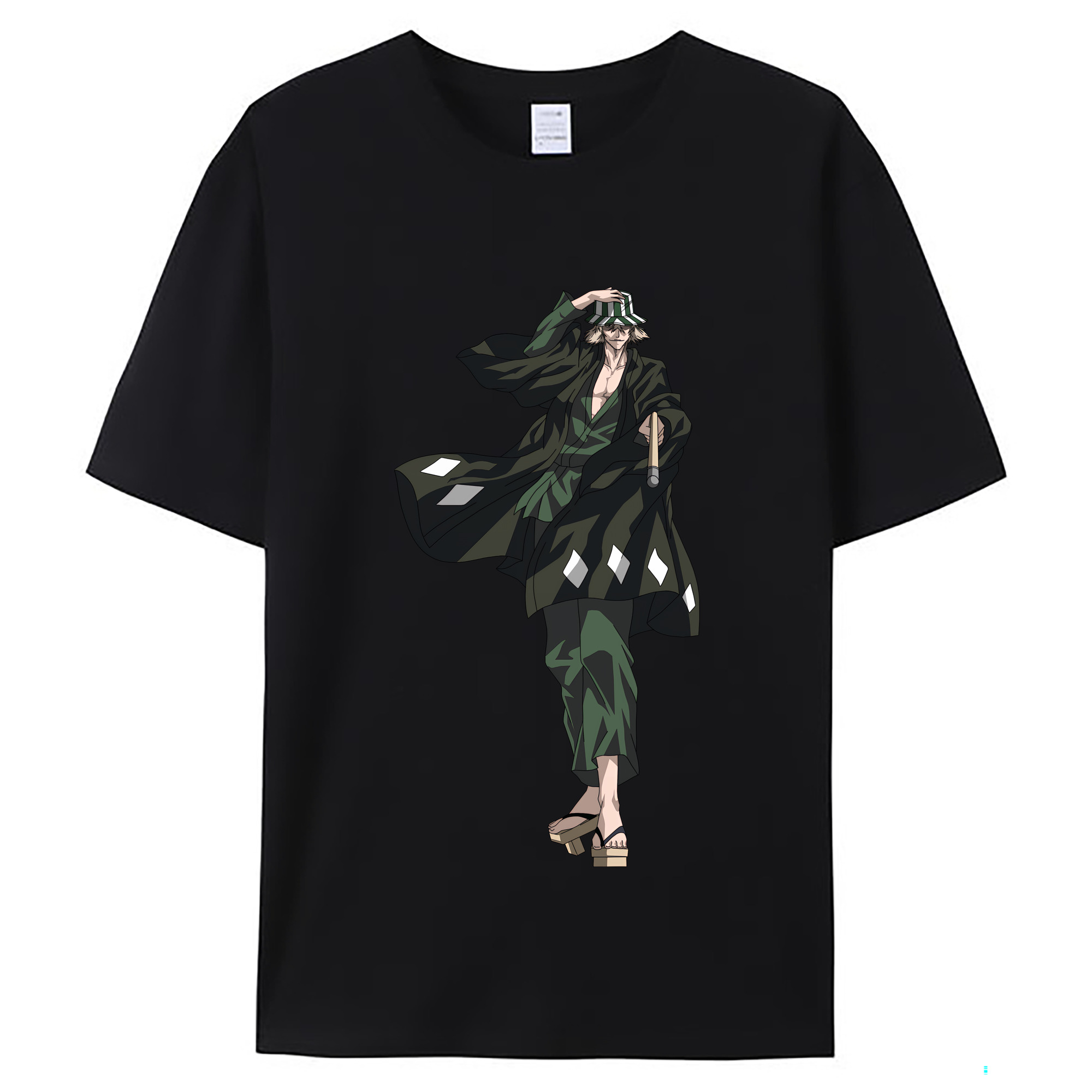 （画像用） "ブリーチ 浦原 喜助（うらはら きすけ） BLEACH Urahara Kisuke " レディースカジュアルプリントTシャツ（綿100％）