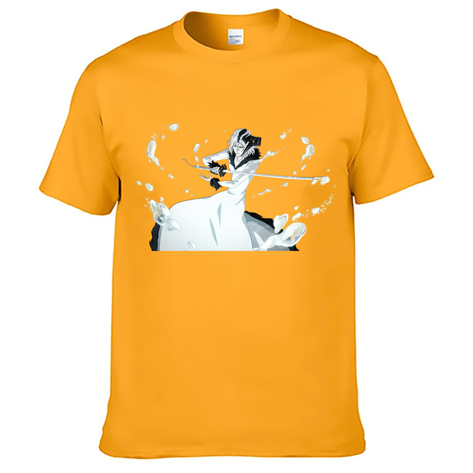 （画像用） ブリーチ 黒崎一護（くろさき いちご）BLEACH Kurosaki Ichigo レディースカジュアルプリントTシャツ（綿100％）
