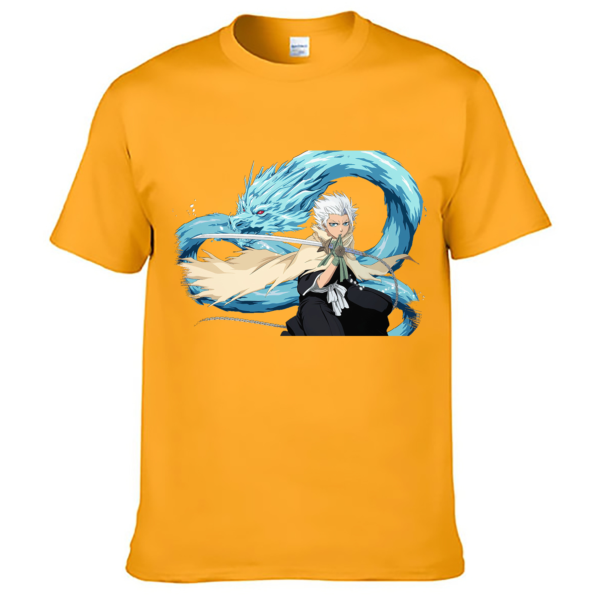 （画像用） ブリーチ 日番谷冬獅郎（ひつがや とうしろう） BLEACH Hitsugaya Toushirou レディースカジュアルプリントTシャツ（綿100％）