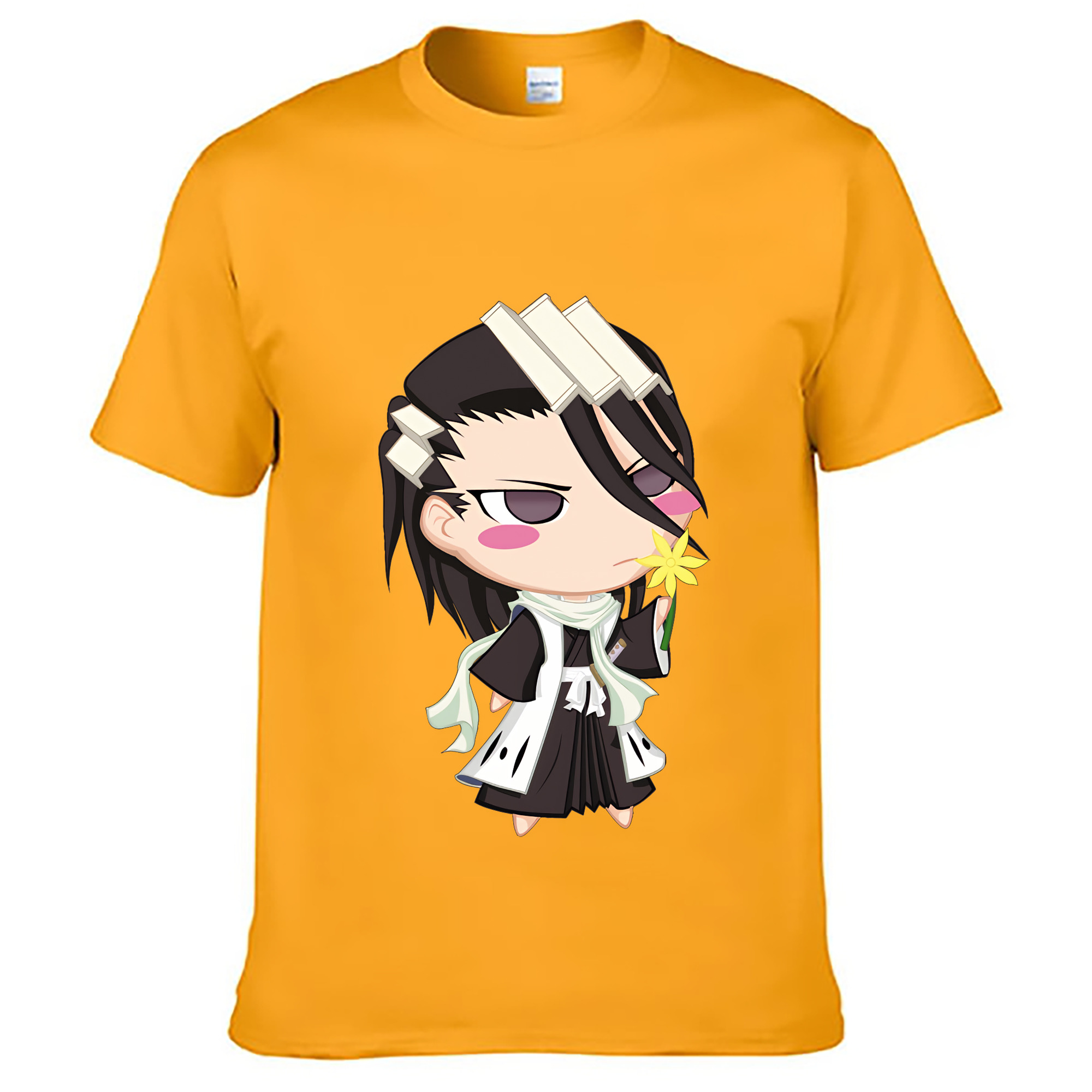 （画像用） ブリーチ くちき びゃくや BLEACH Kuchiki Byakuya レディースカジュアルプリントTシャツ（綿100％）