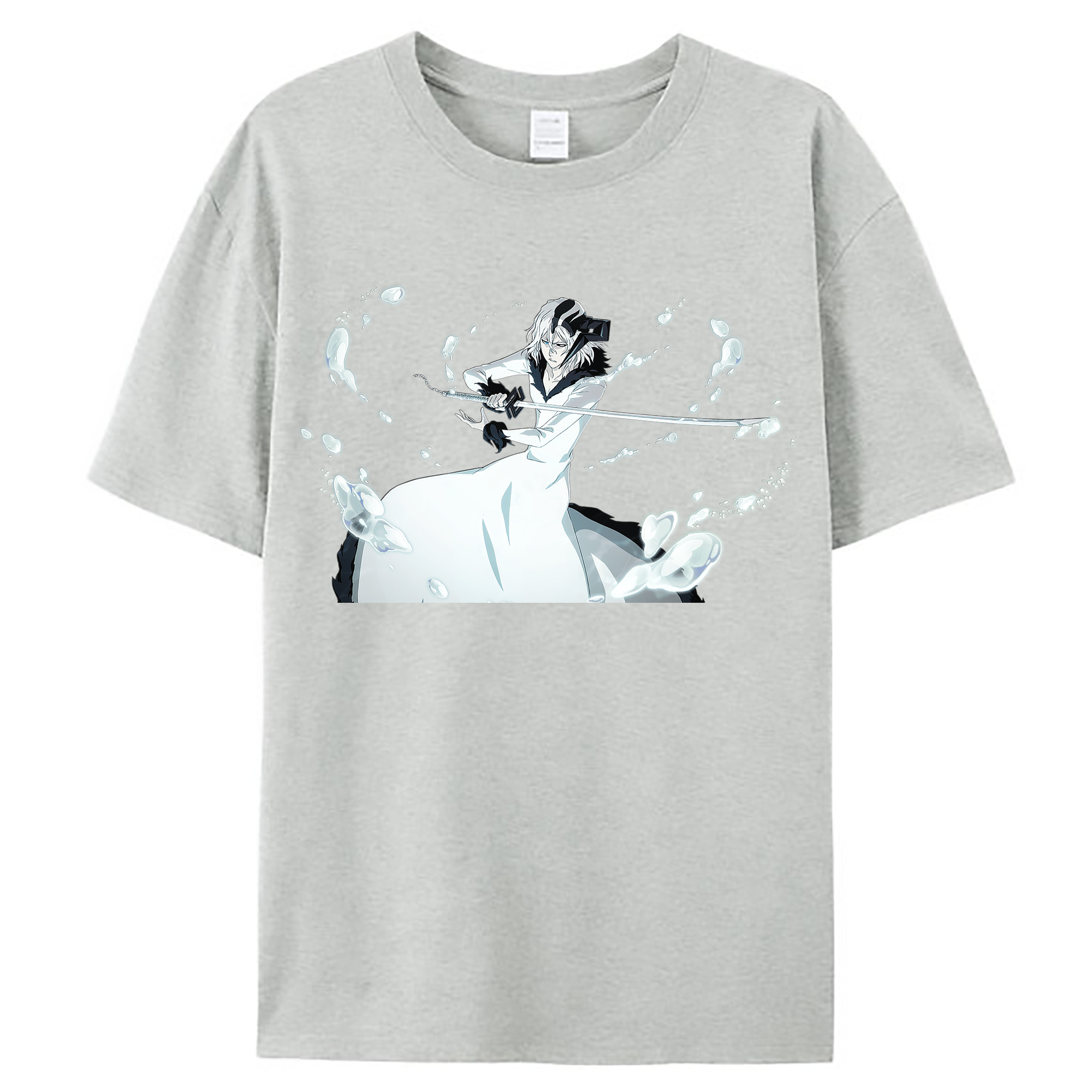 （画像用） ブリーチ 黒崎一護（くろさき いちご）BLEACH Kurosaki Ichigo レディースカジュアルプリントTシャツ（綿100％）