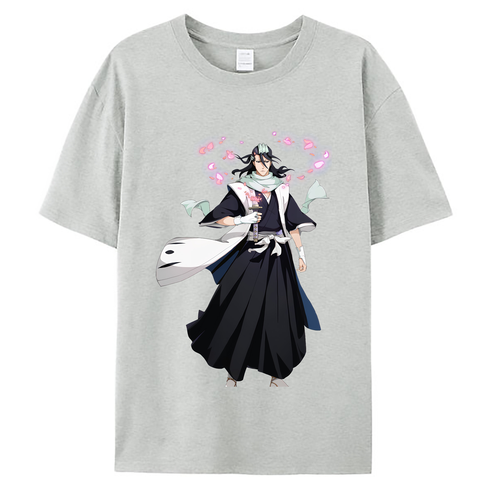 （画像用） ブリーチ くちき びゃくや BLEACH Kuchiki Byakuya レディースカジュアルプリントTシャツ（綿100％）