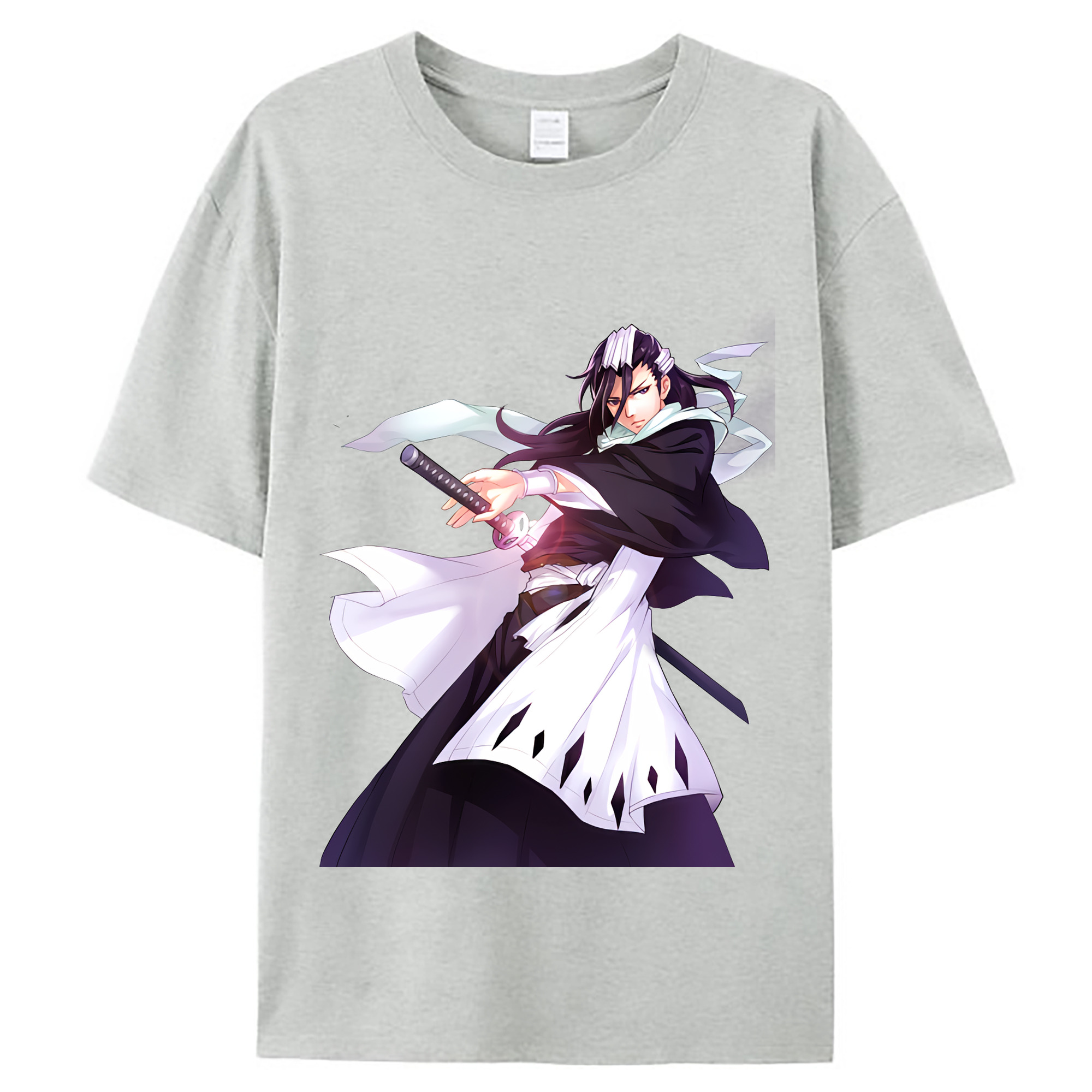 （画像用） ブリーチ くちき びゃくや BLEACH Kuchiki Byakuya レディースカジュアルプリントTシャツ（綿100％）
